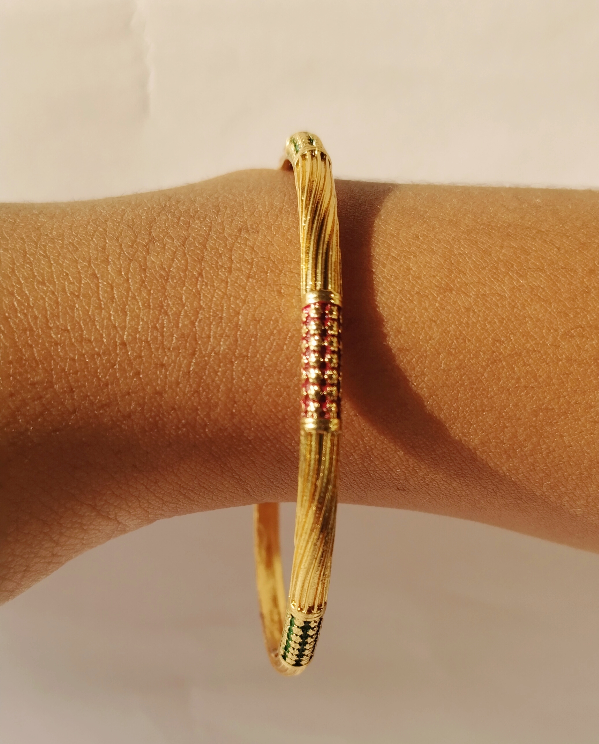 Elegant Gold Plated Bangels