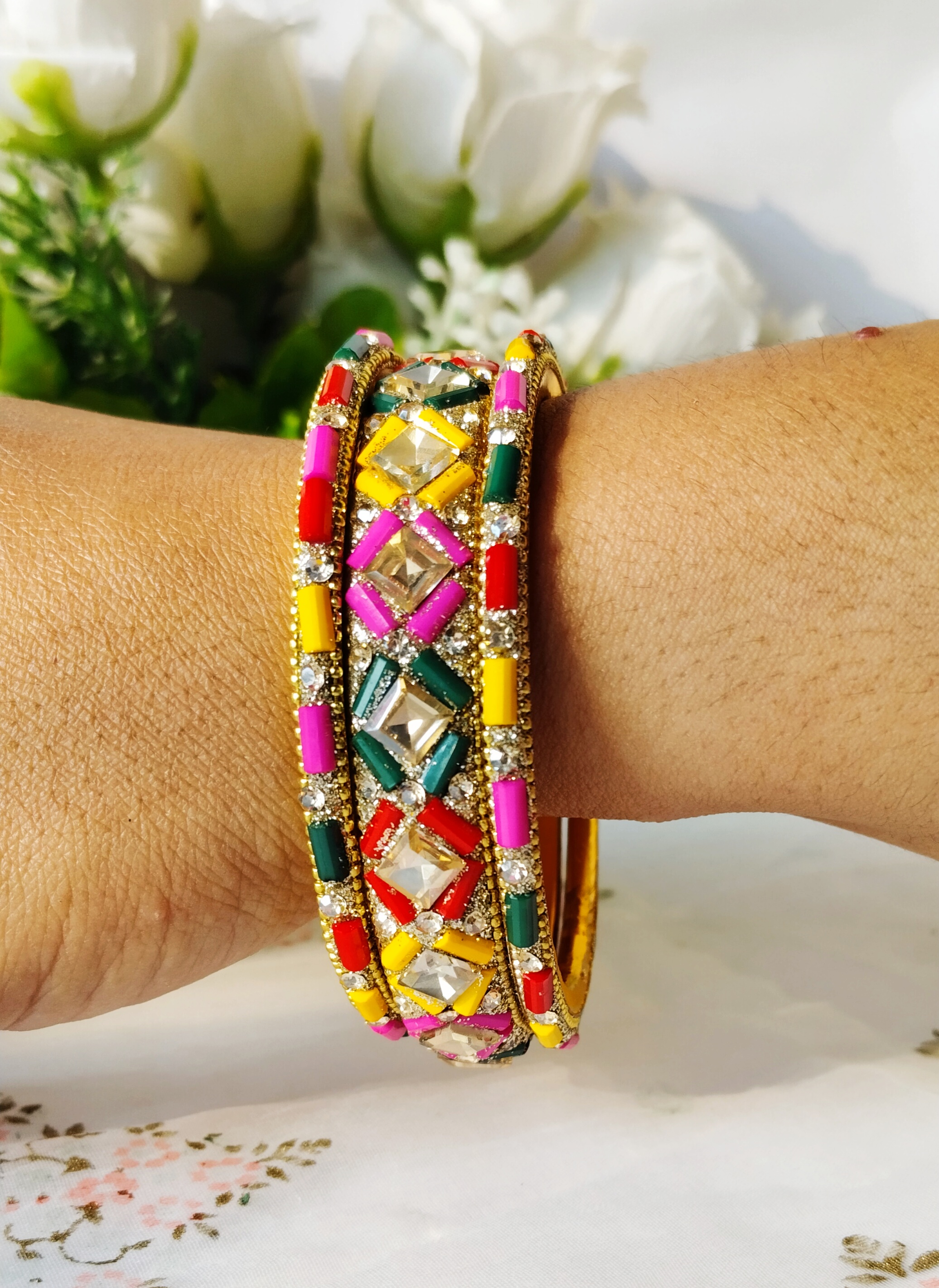 Multicolour Bangles Set