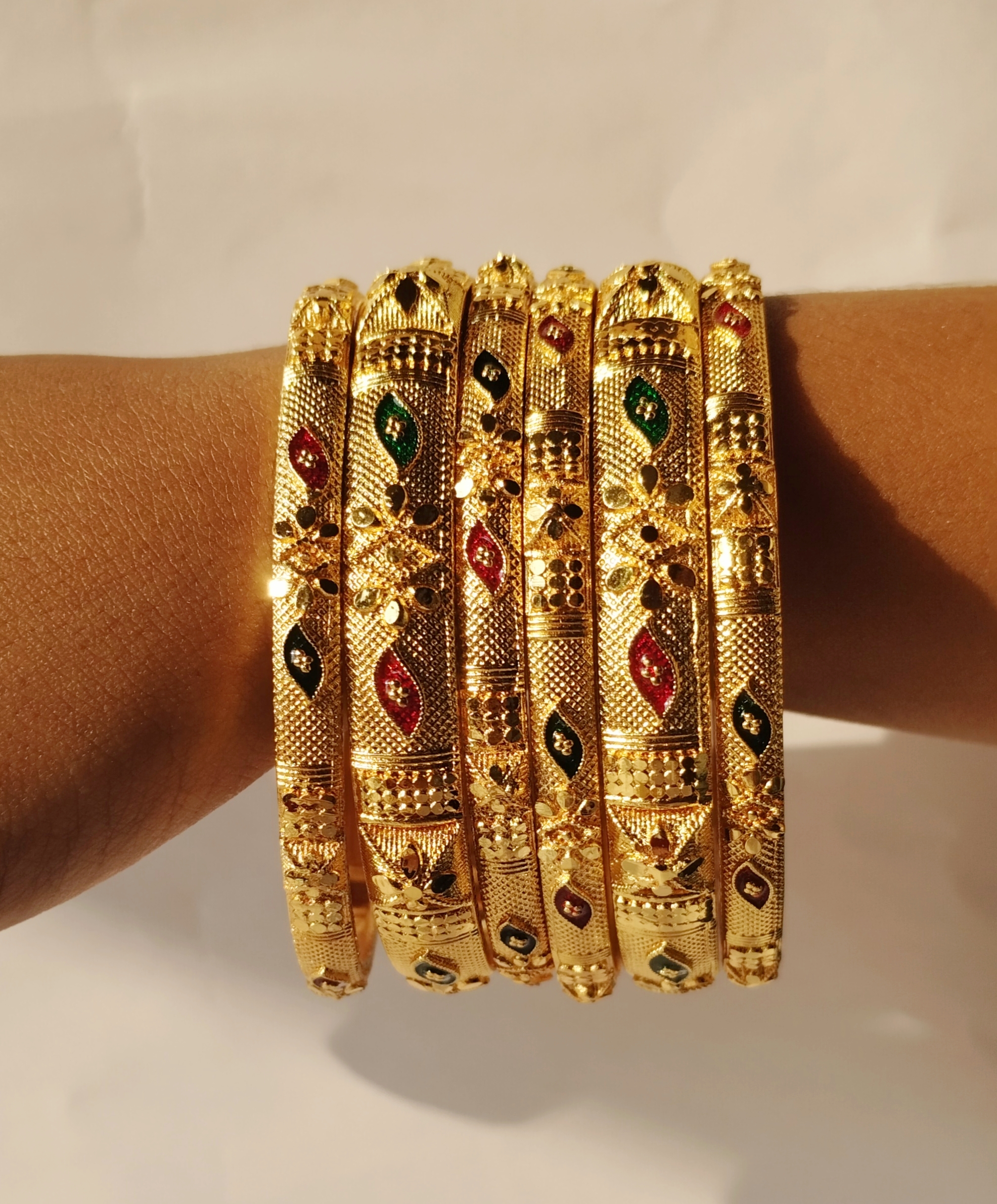 Traditional Gold-Plated Bangles