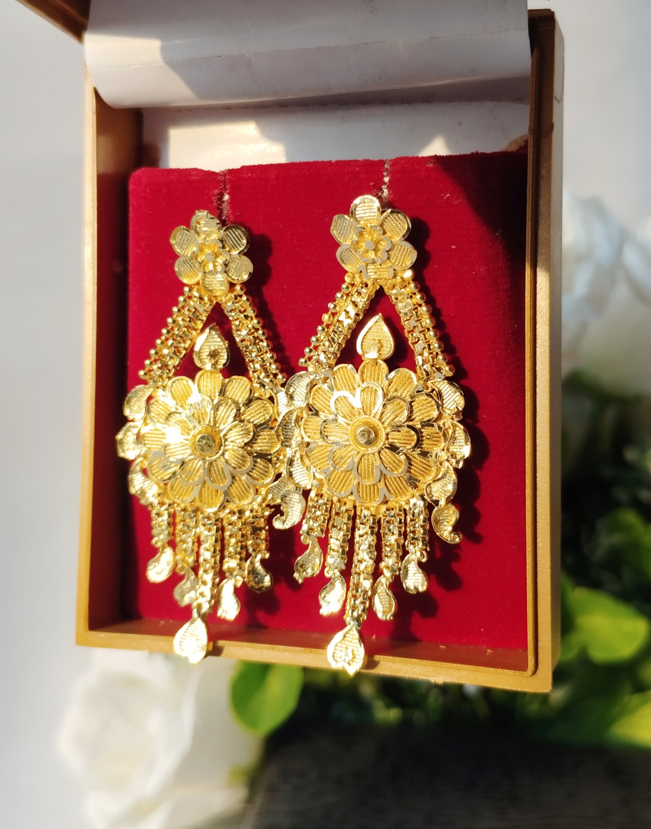 Microgold Plated Chandbali Earrings