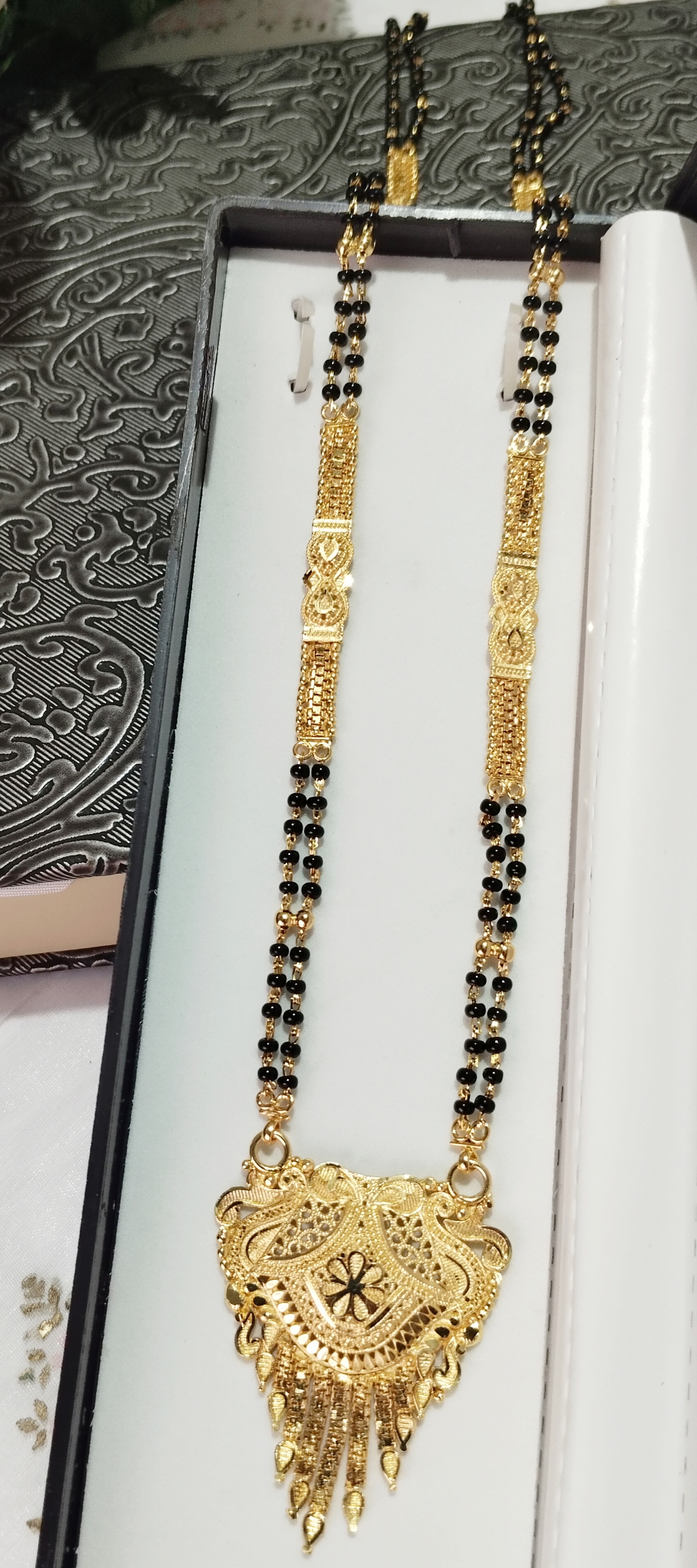 Microgold-Plated Long Mangalsutra