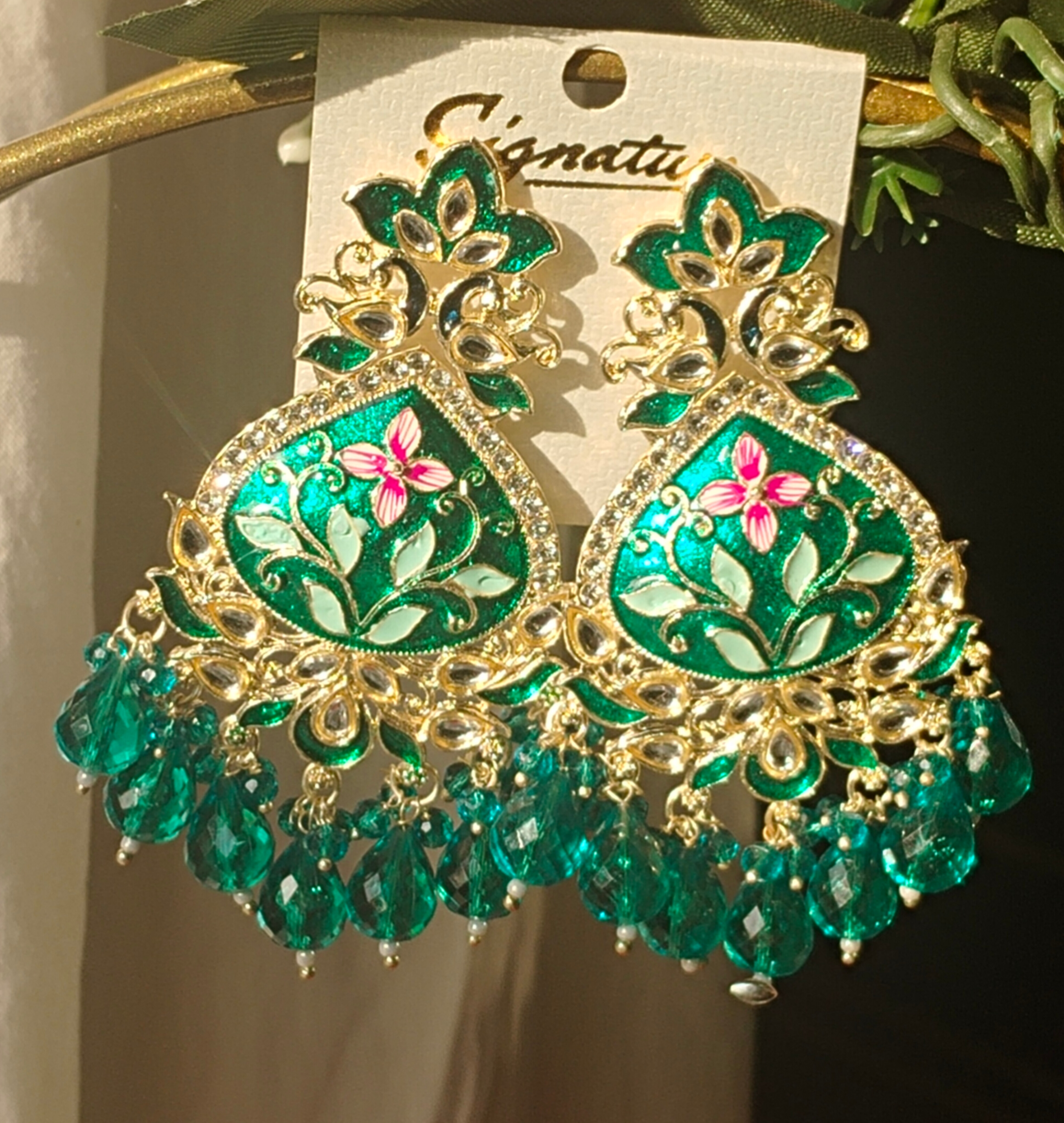 Meenakari statement Earrings