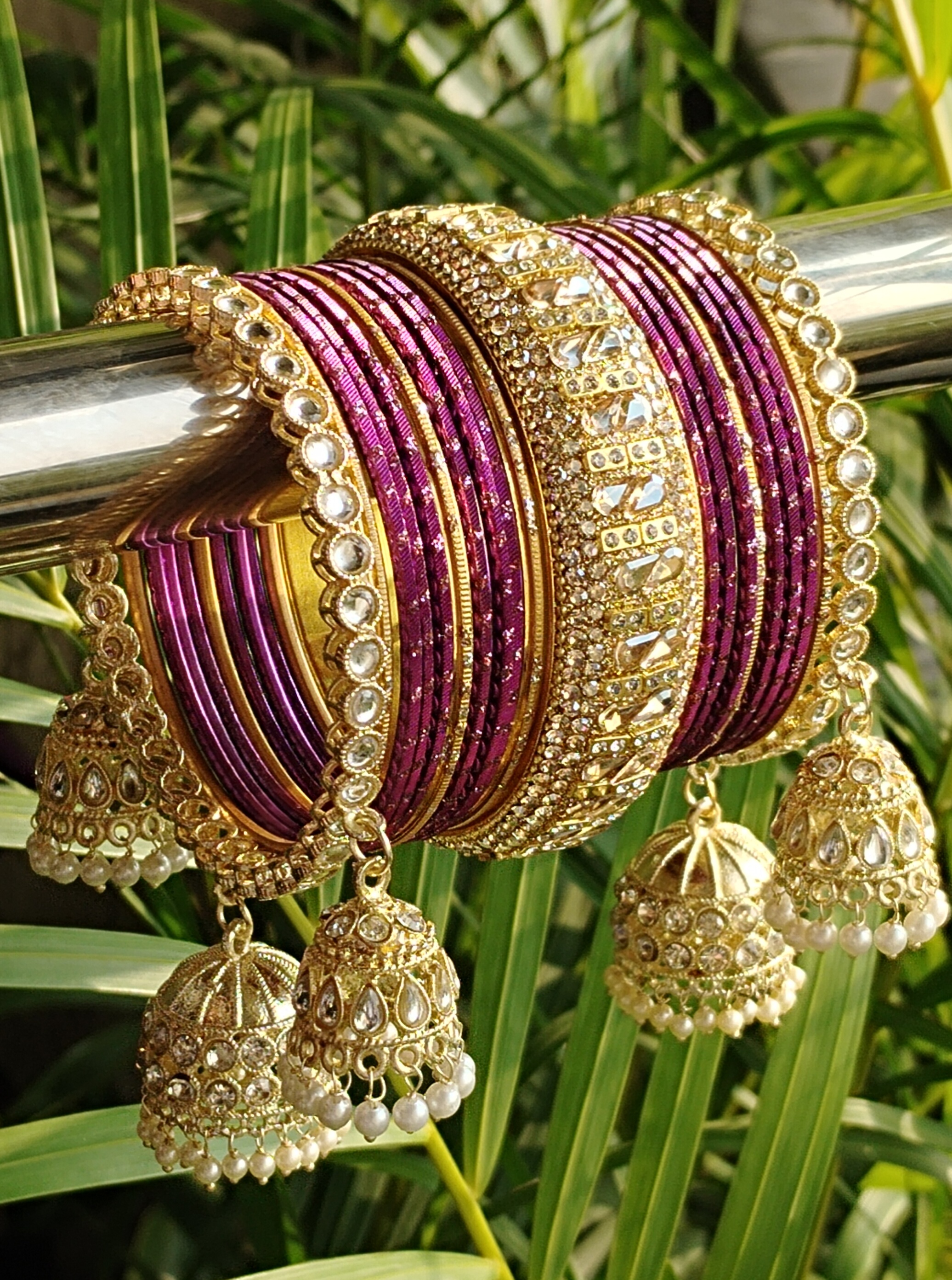 Kundan 3 Jhumka Bangels