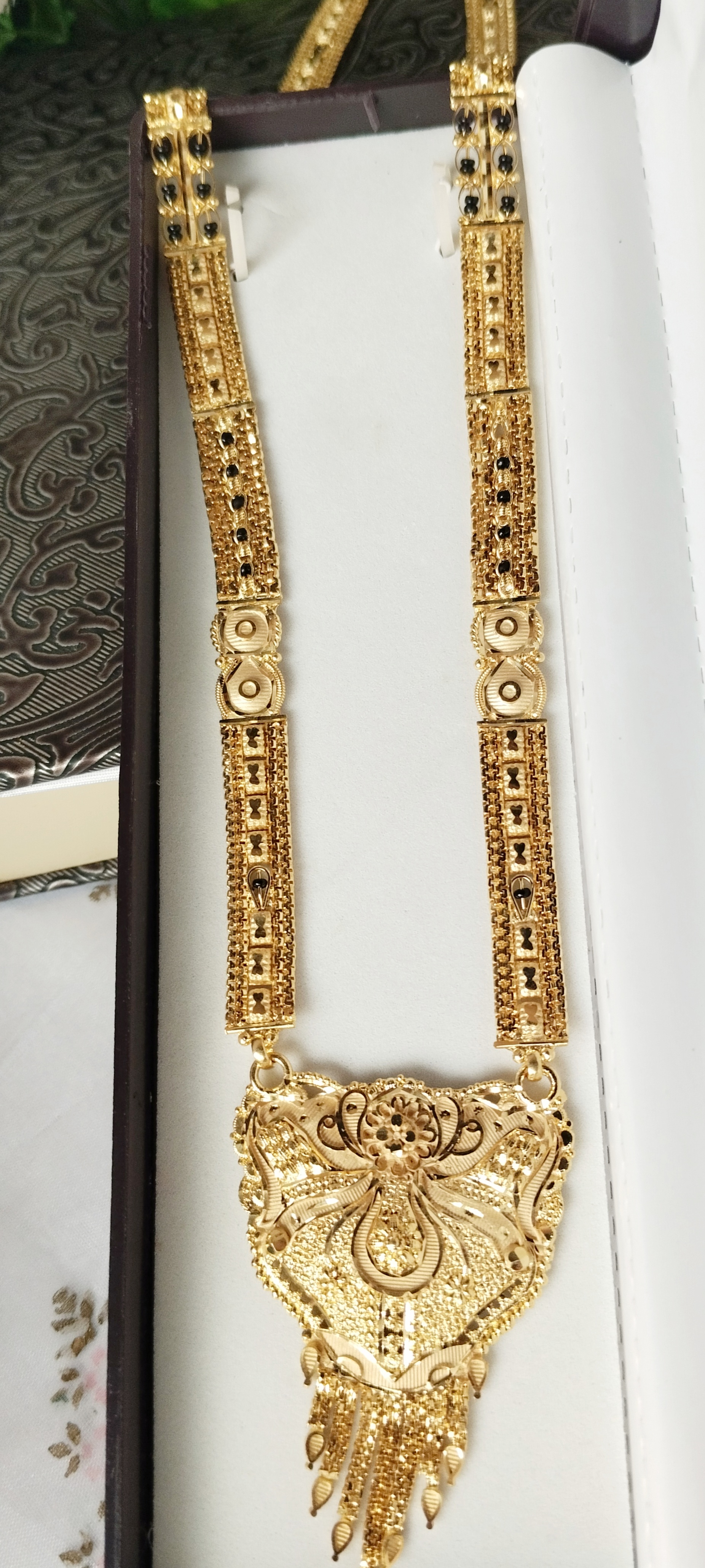 1gm Gold Plated Sona Patti Long Mangalsutra 