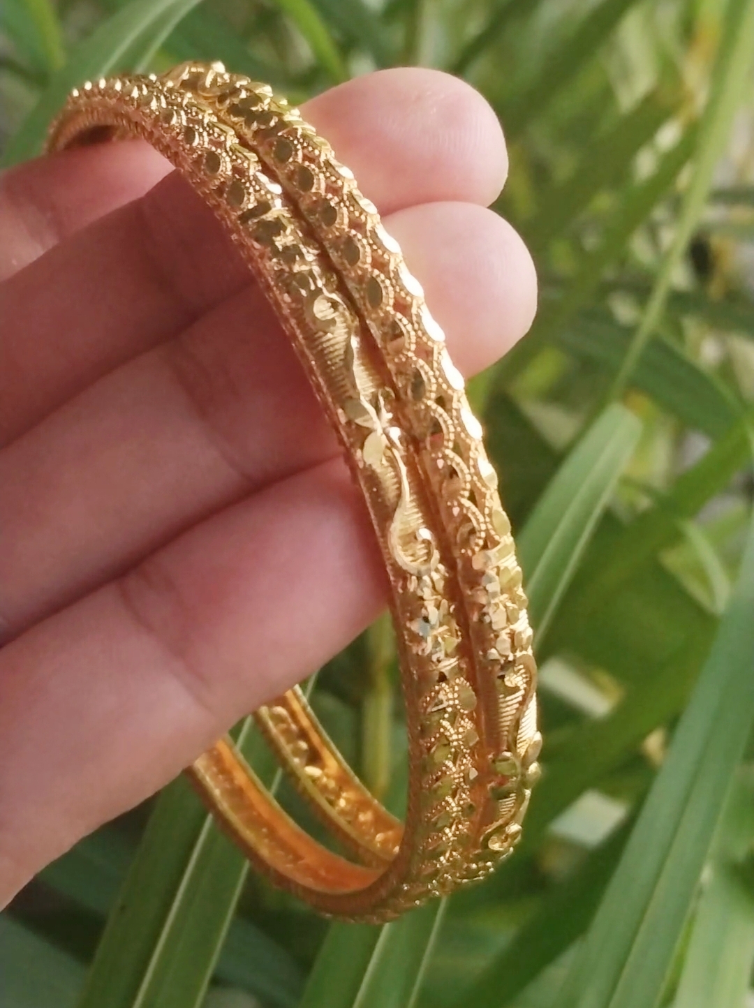 Elegant Gold Plated Bangles