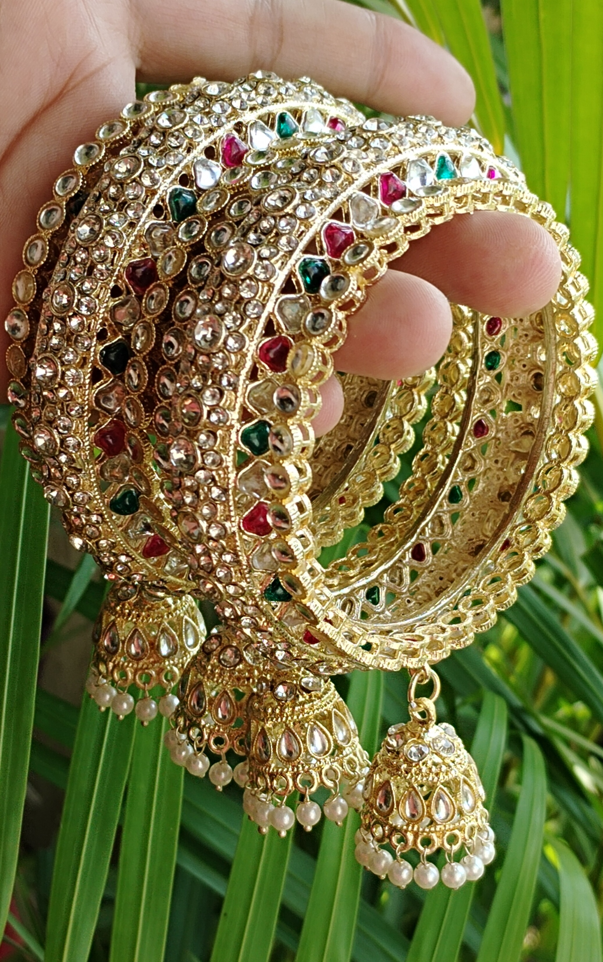 Kundan Jhumka Bangels