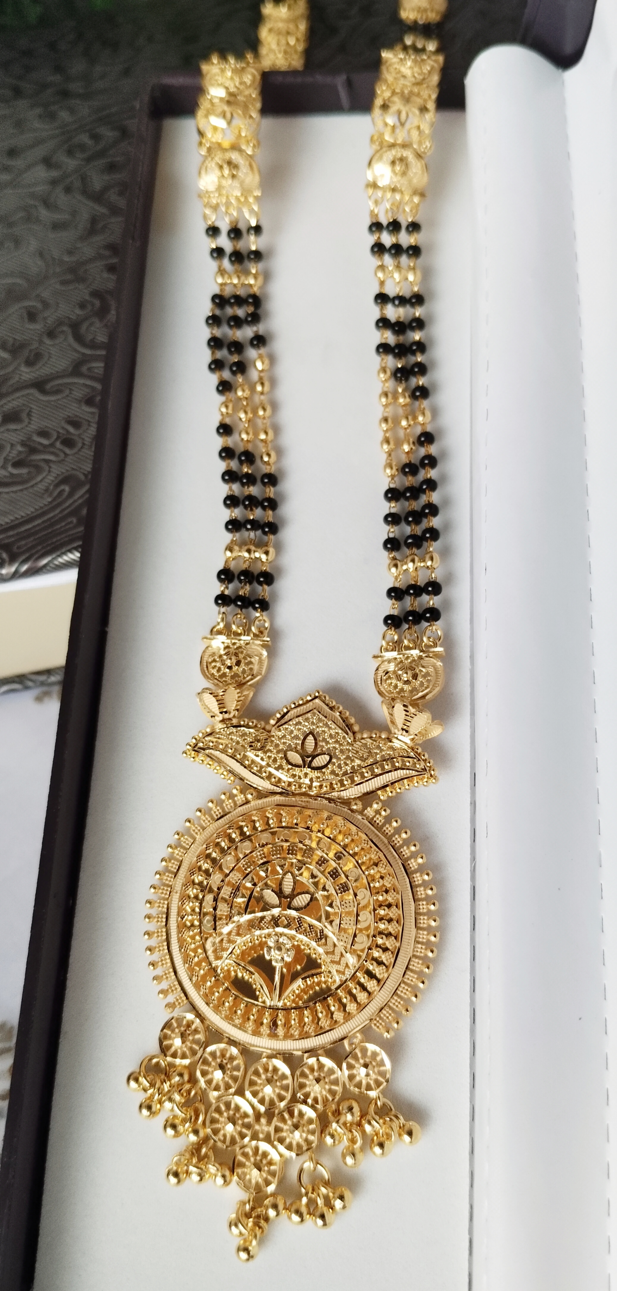 1 gm Goldplated Dubai Design Long Mangalsutra