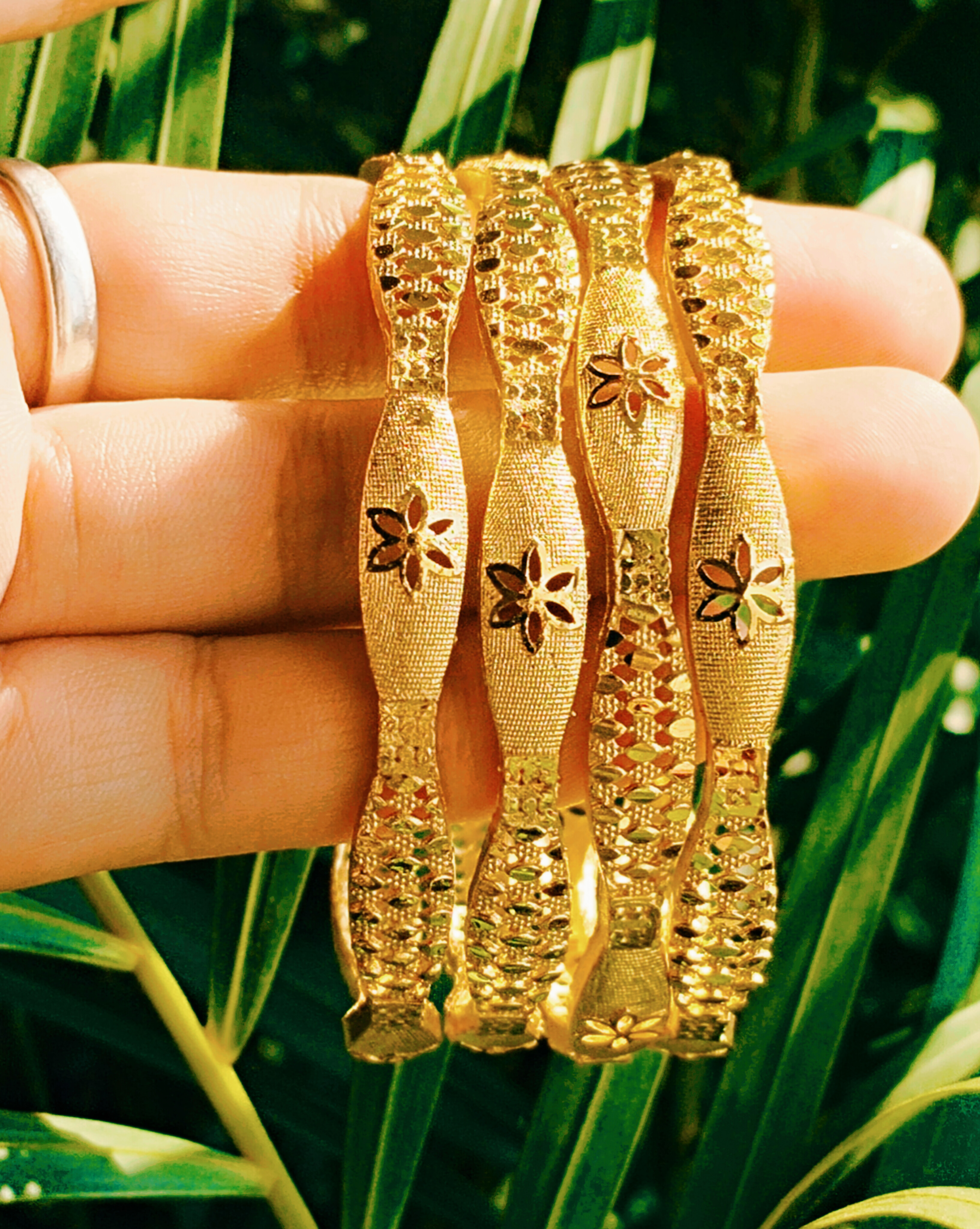 Unique Gold-plated bangles