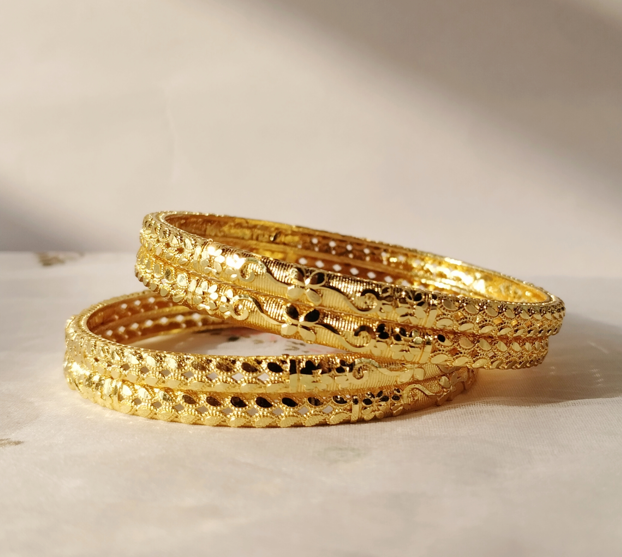 Gold-plated Bangles