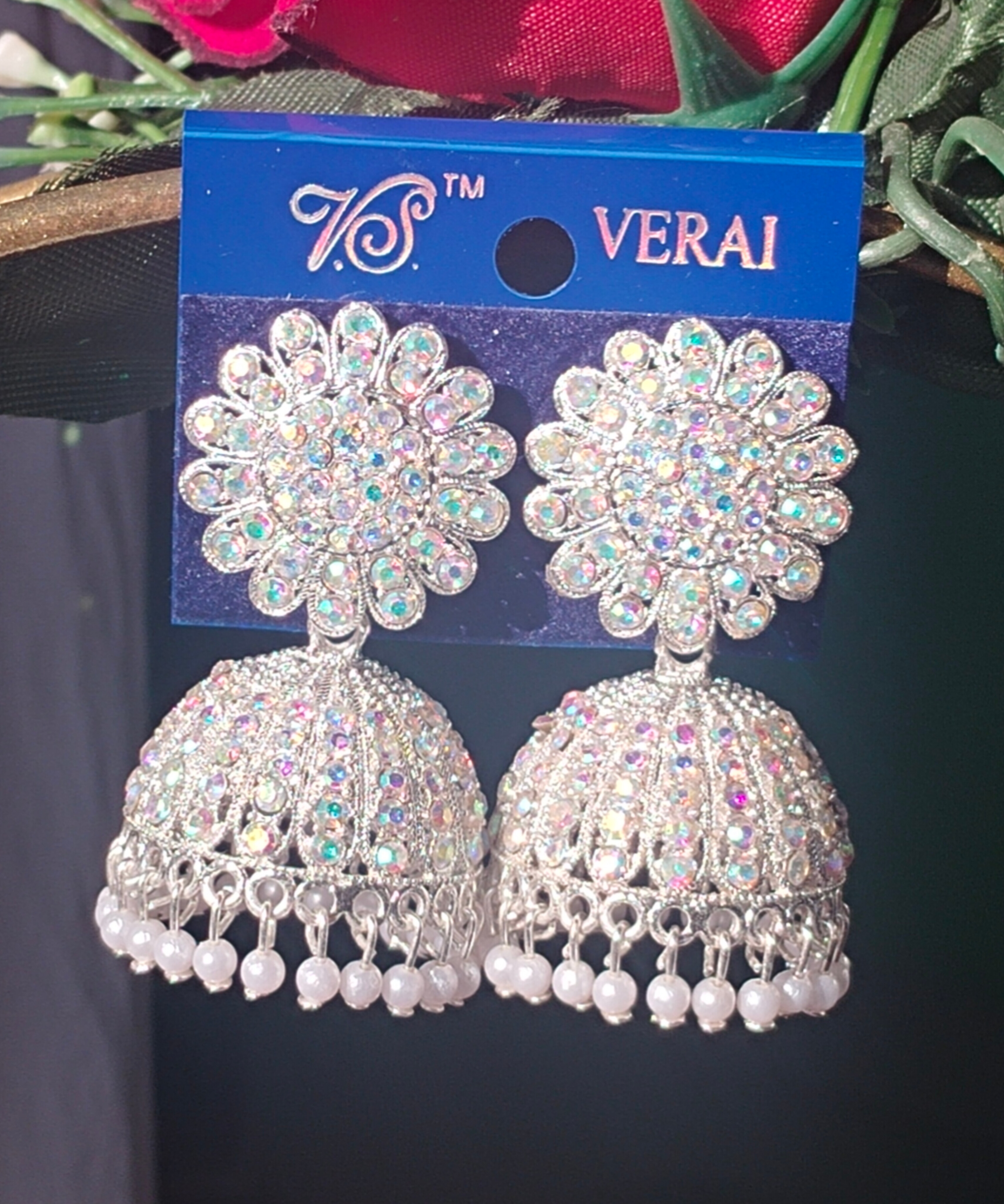 Silver Jhumka Earrings