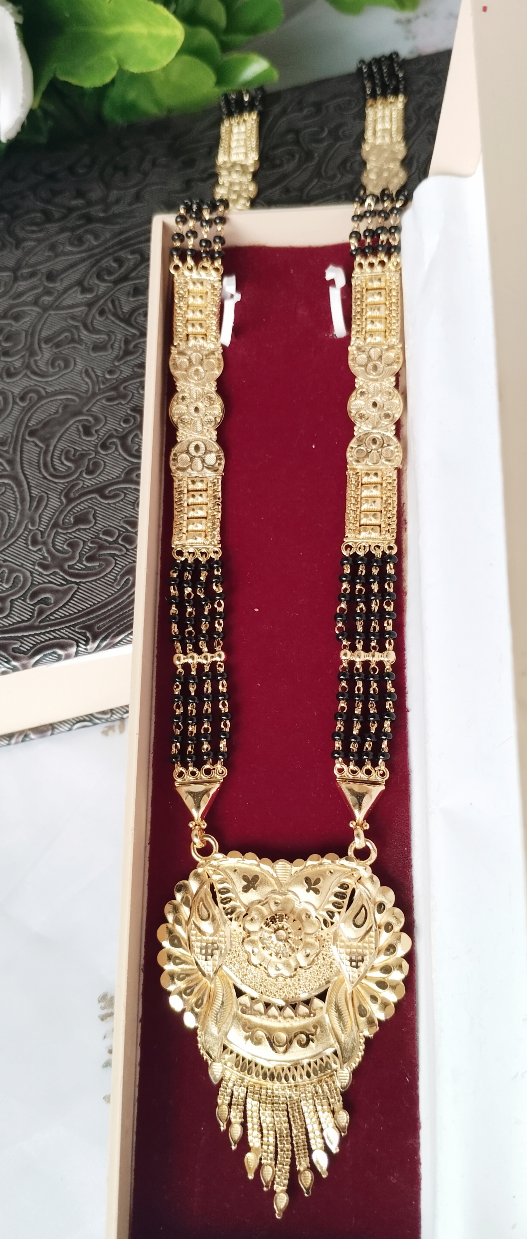 1gm Gold Plated Long  Mangalsutra
