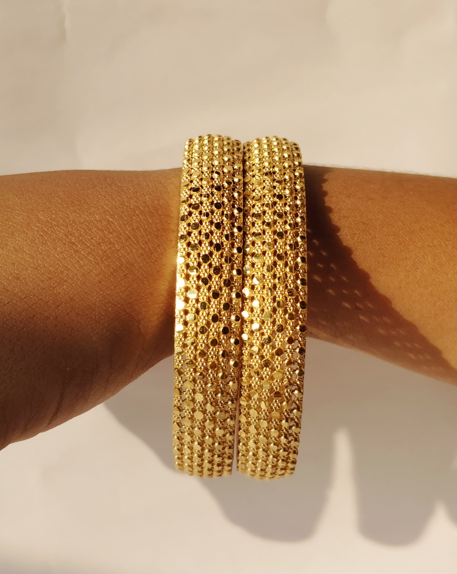 Elegant Gold Plated Kada Bangles