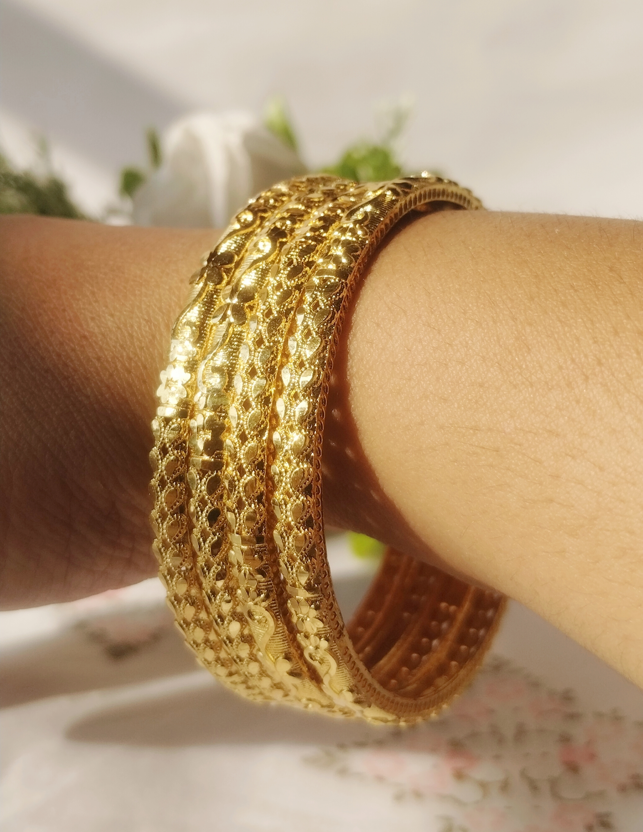 Gold-plated Bangles