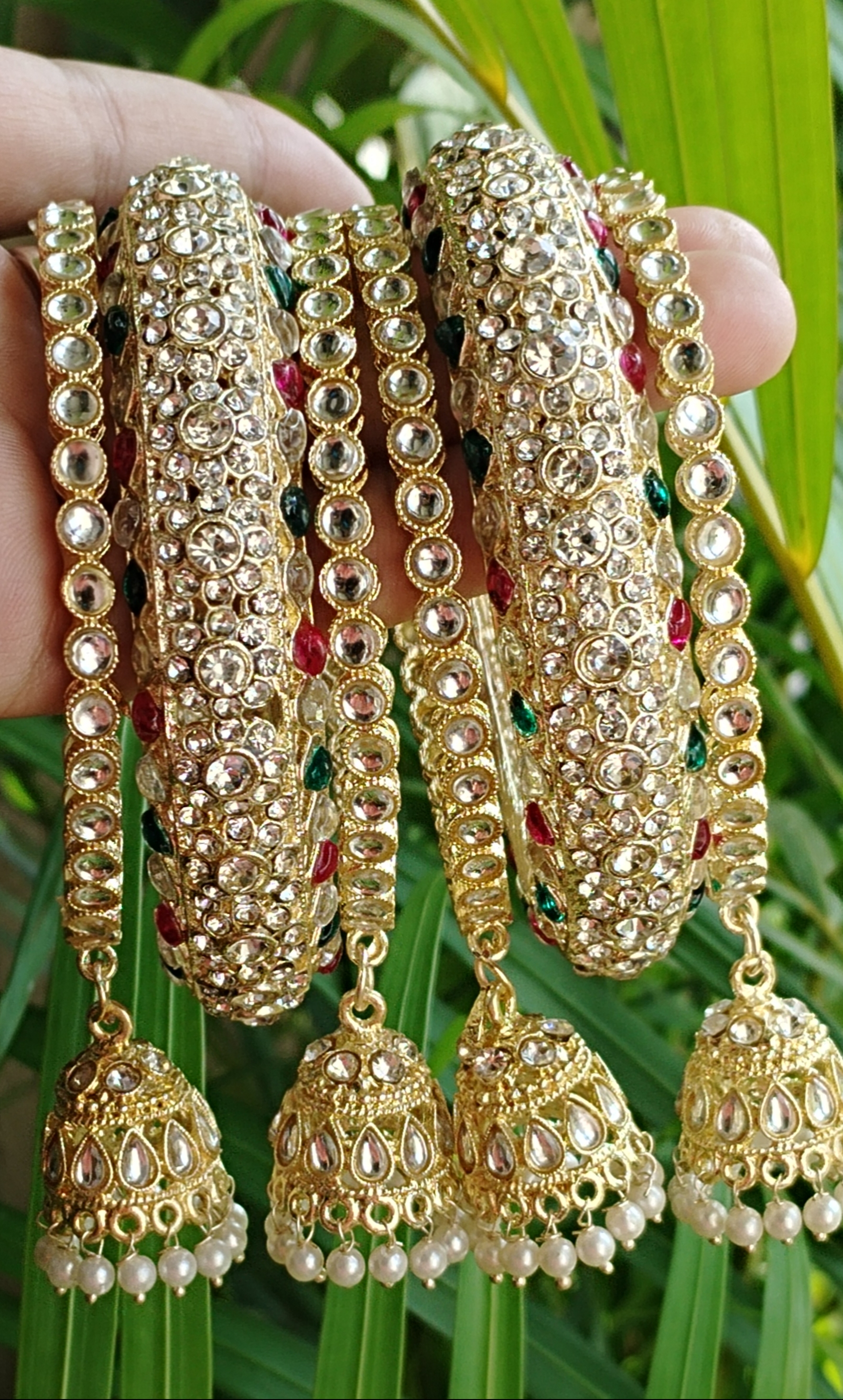 Kundan Jhumka Bangels