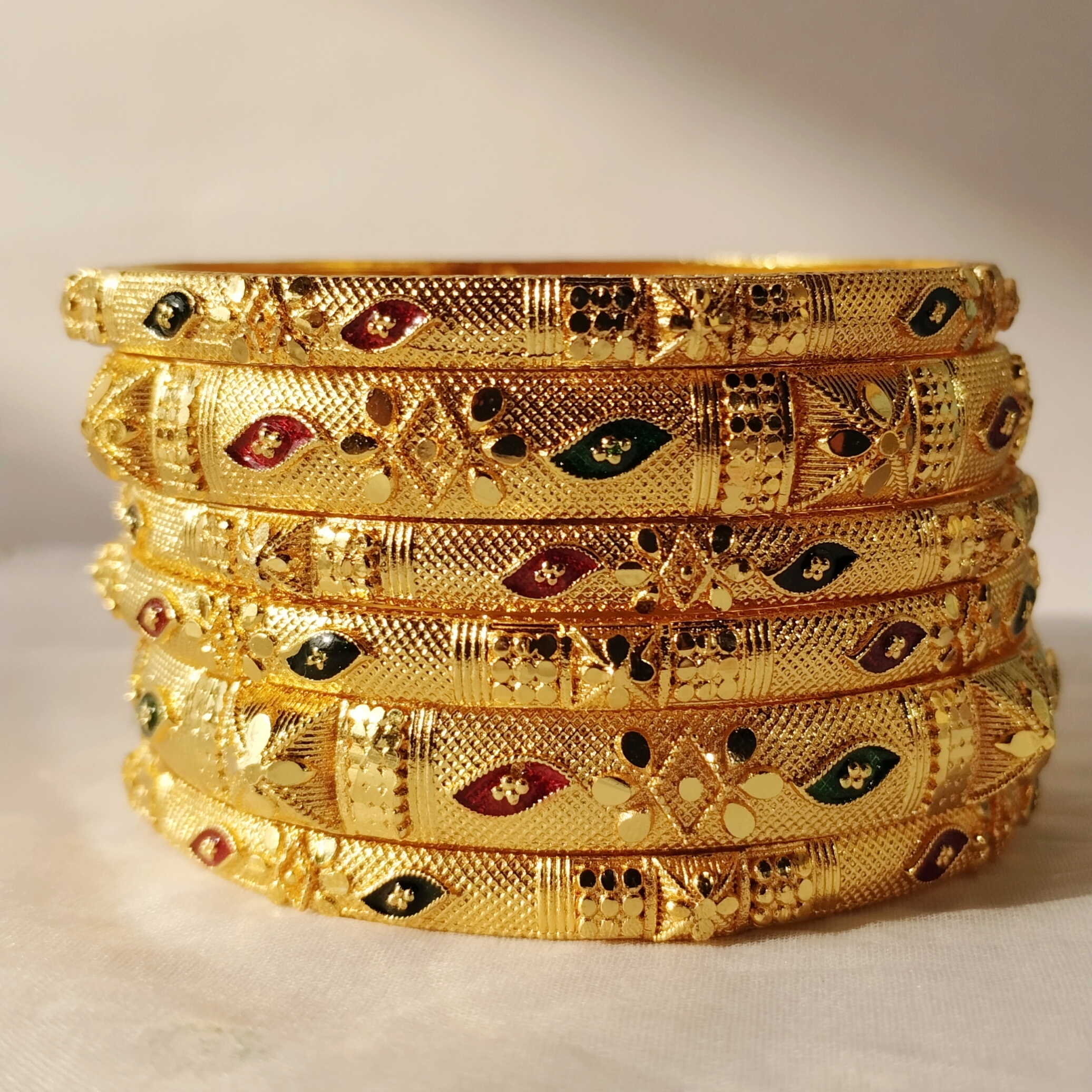 Traditional Gold-Plated Bangles