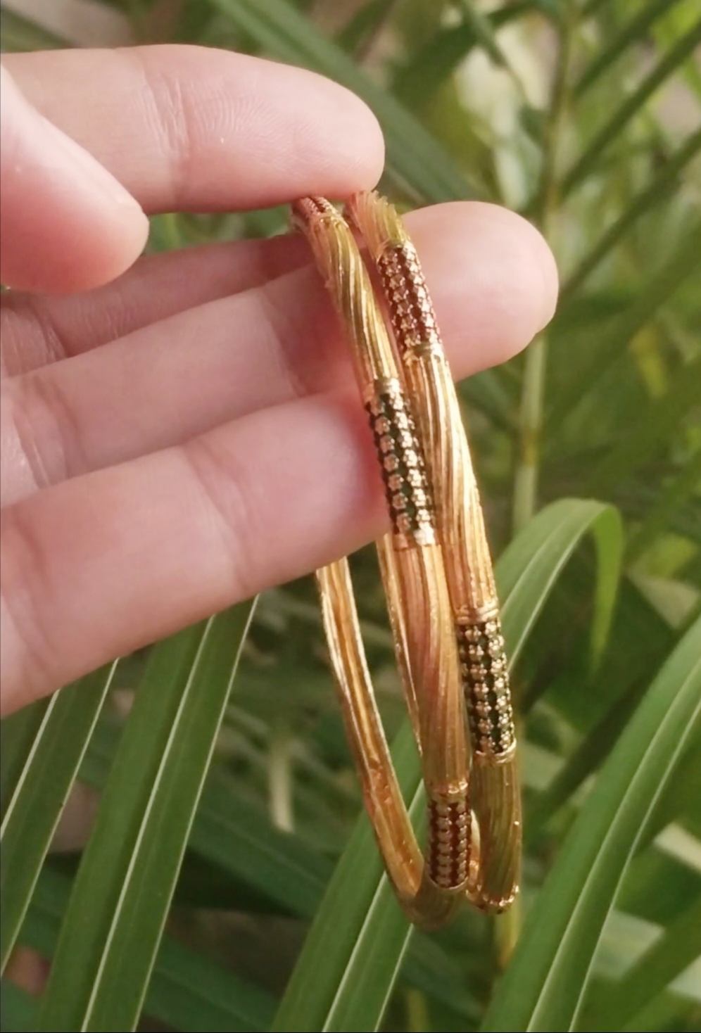 Elegant Gold Plated Bangels