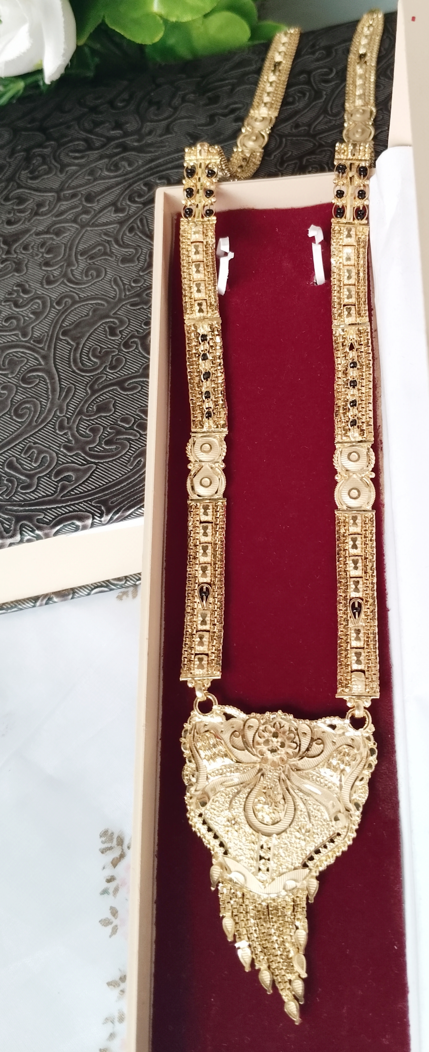 1gm Gold Plated Sona Patti Long Mangalsutra 