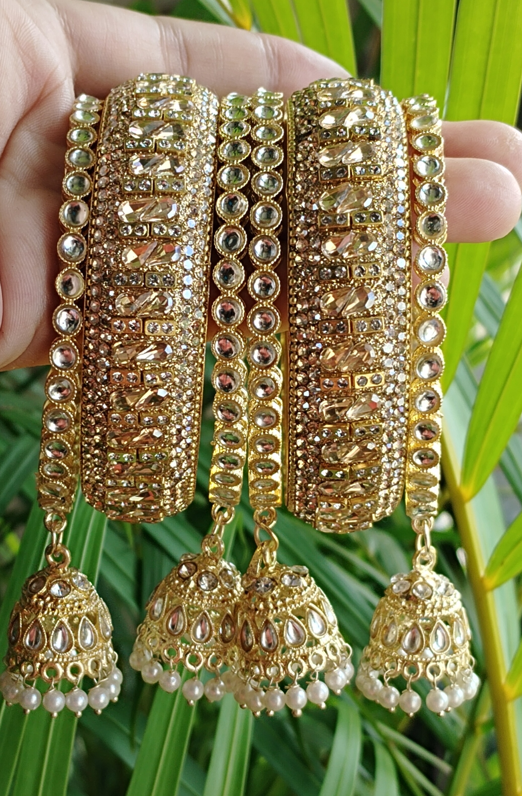 Kundan Jhumka Bangles