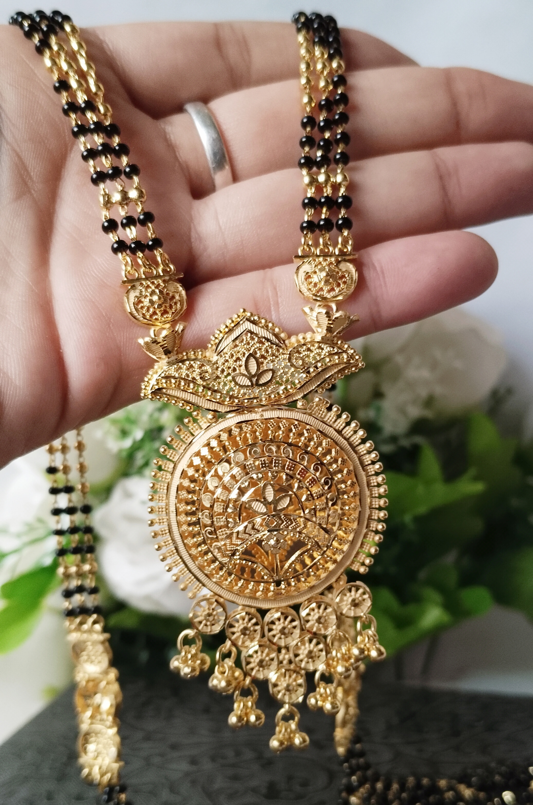 1 gm Goldplated Dubai Design Long Mangalsutra