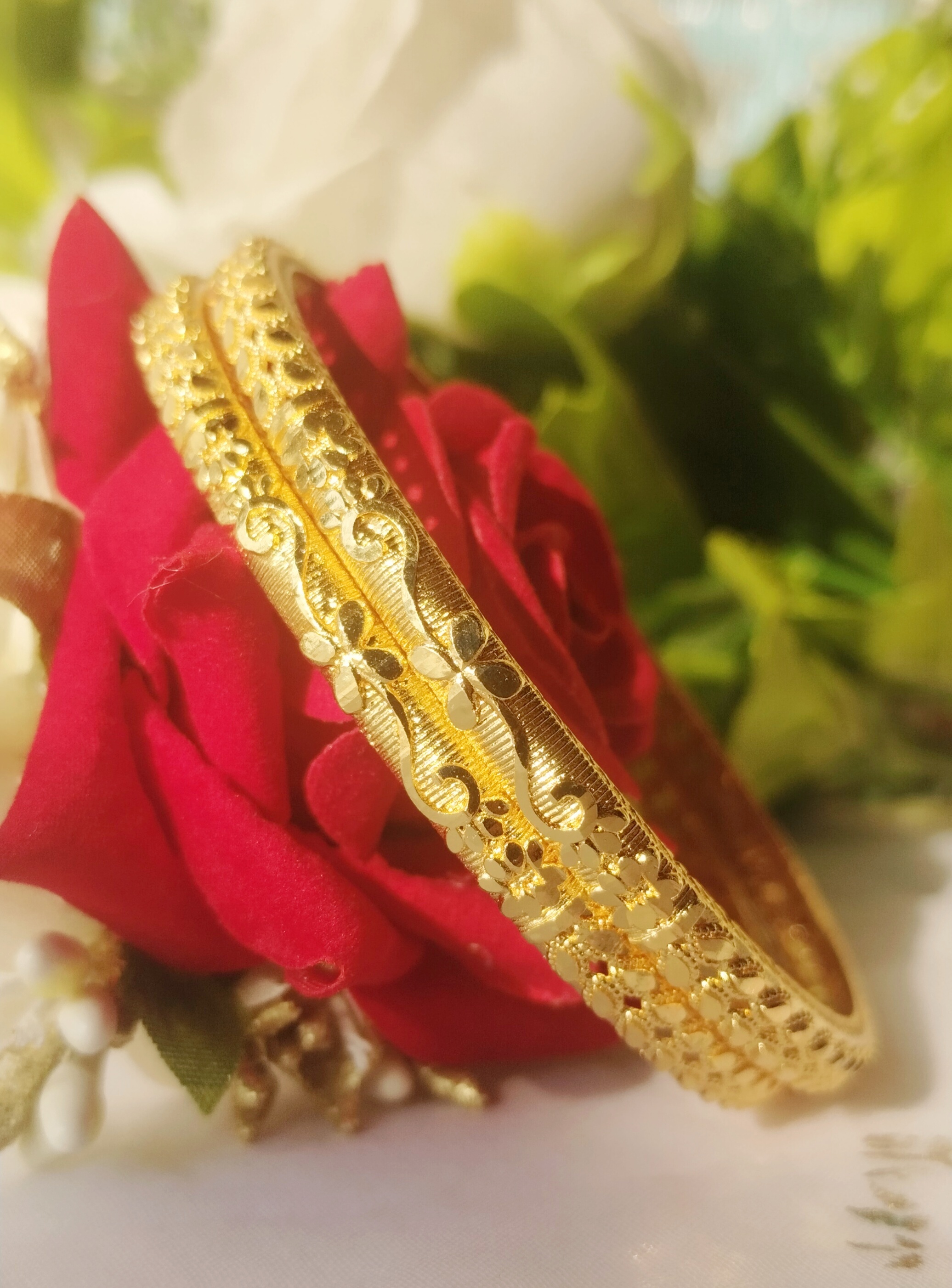 Elegant Gold Plated Bangles