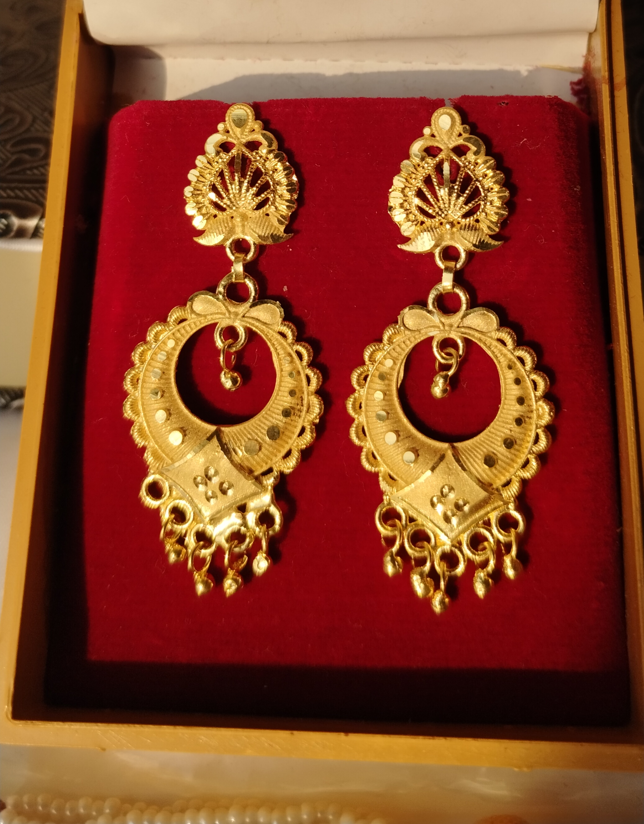1 gm Gold Plated Chandbali Earrings