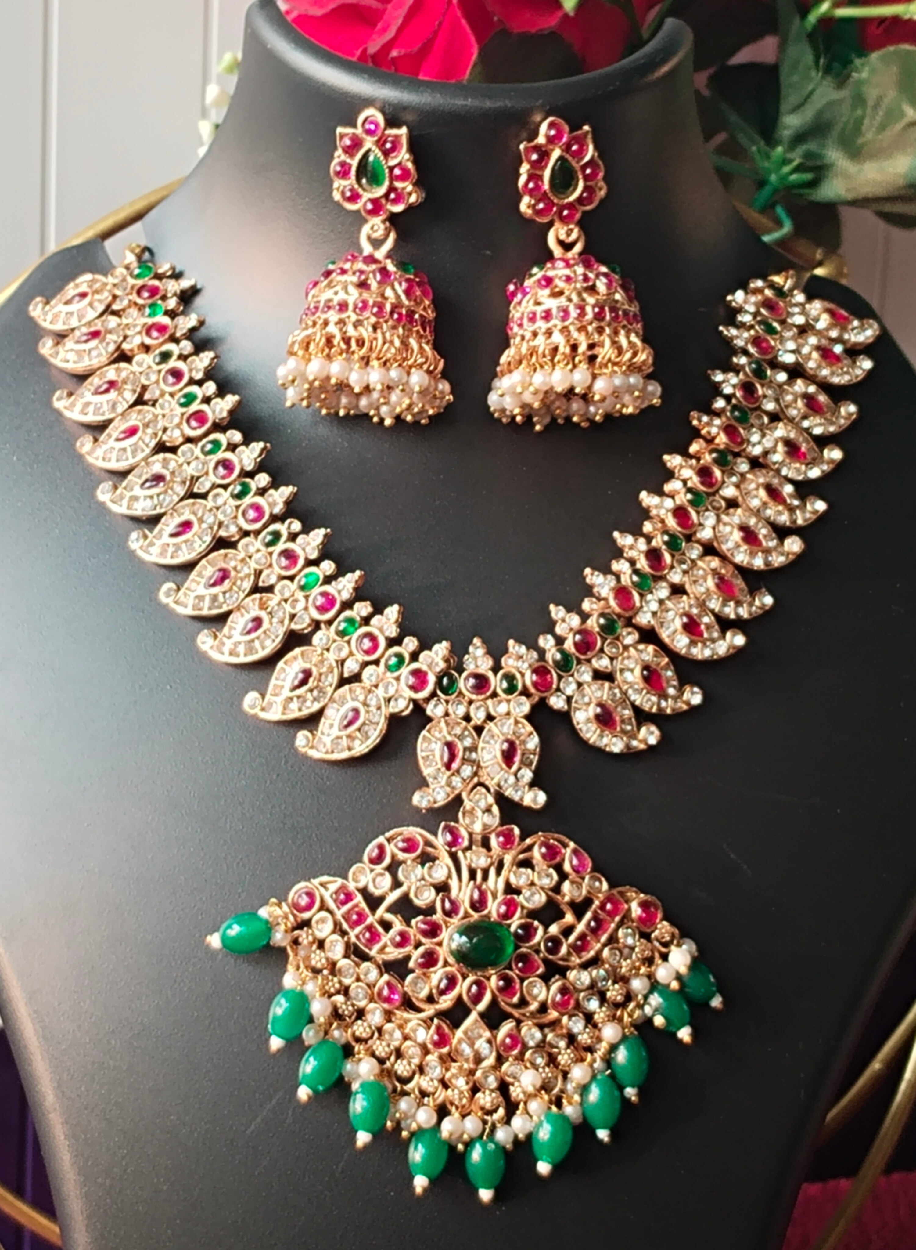 Bridal south indian necklace Set