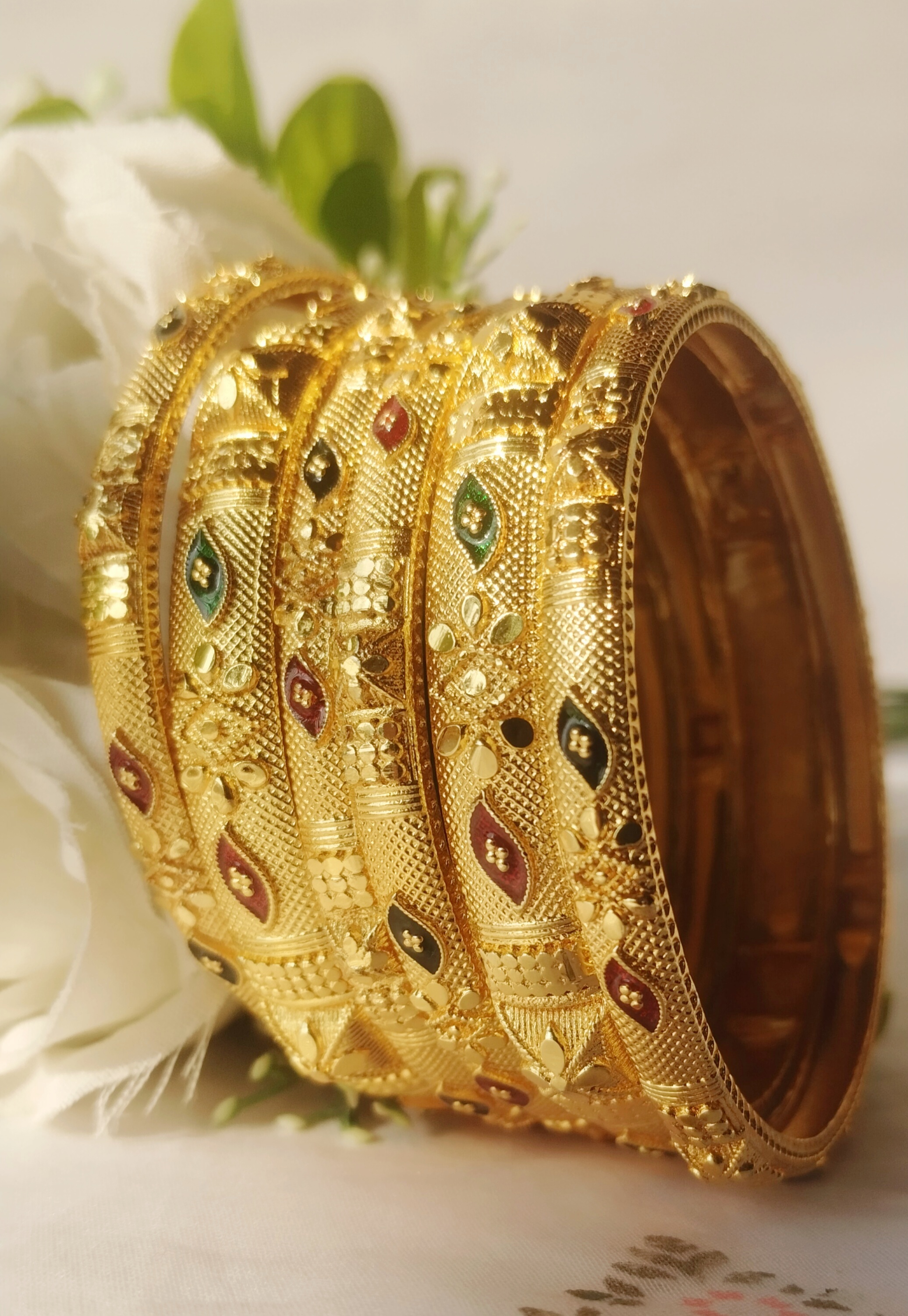 Traditional Gold-Plated Bangles