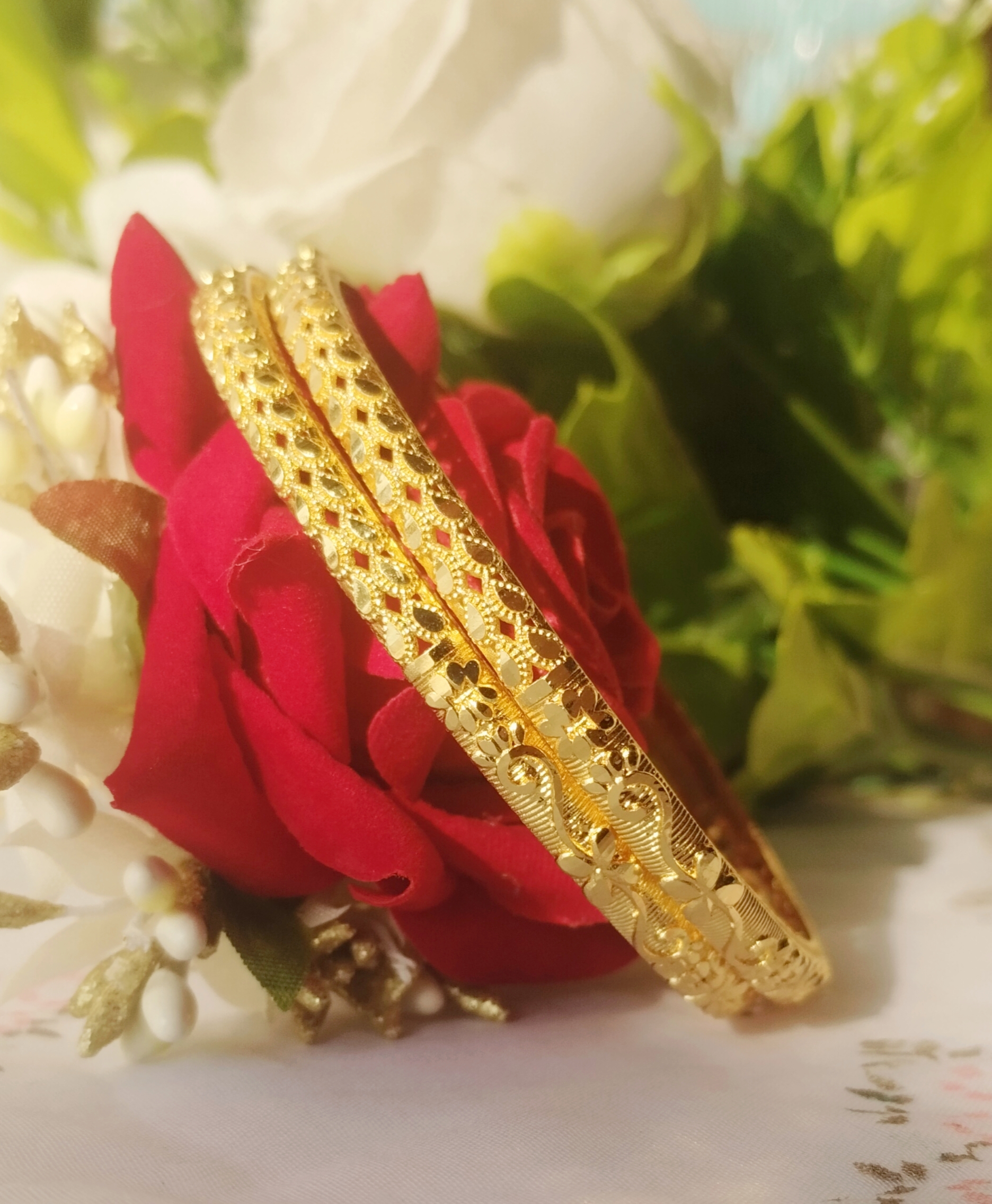 Elegant Gold Plated Bangles