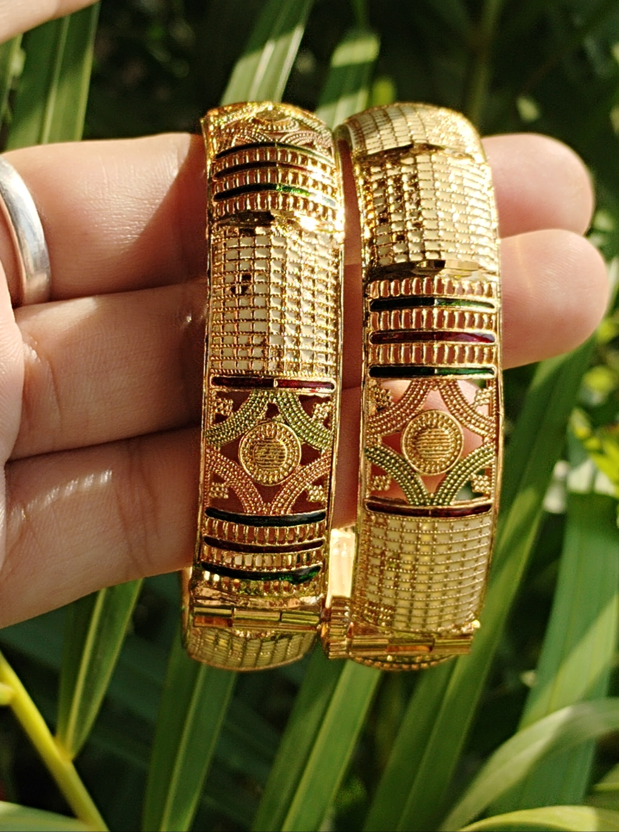 Elegant Gold Plated Kada Bangles