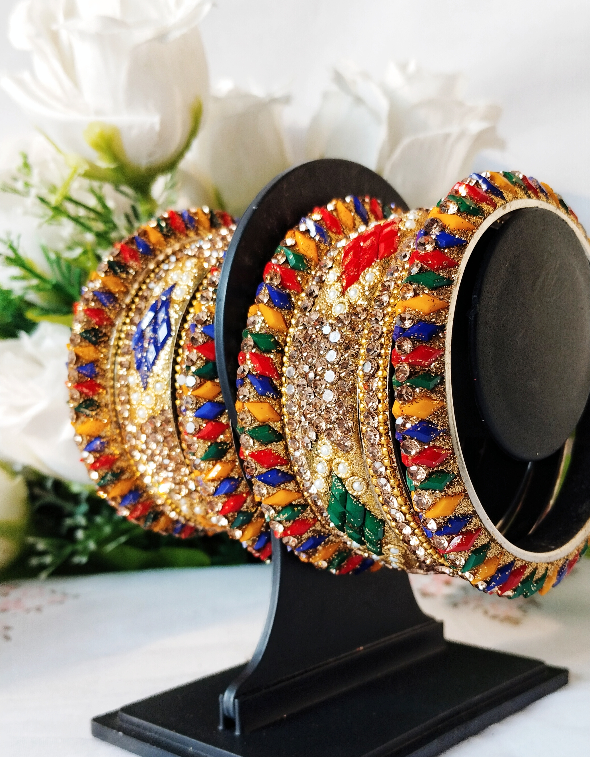 Traditional Multicolor Chuda Bangels set