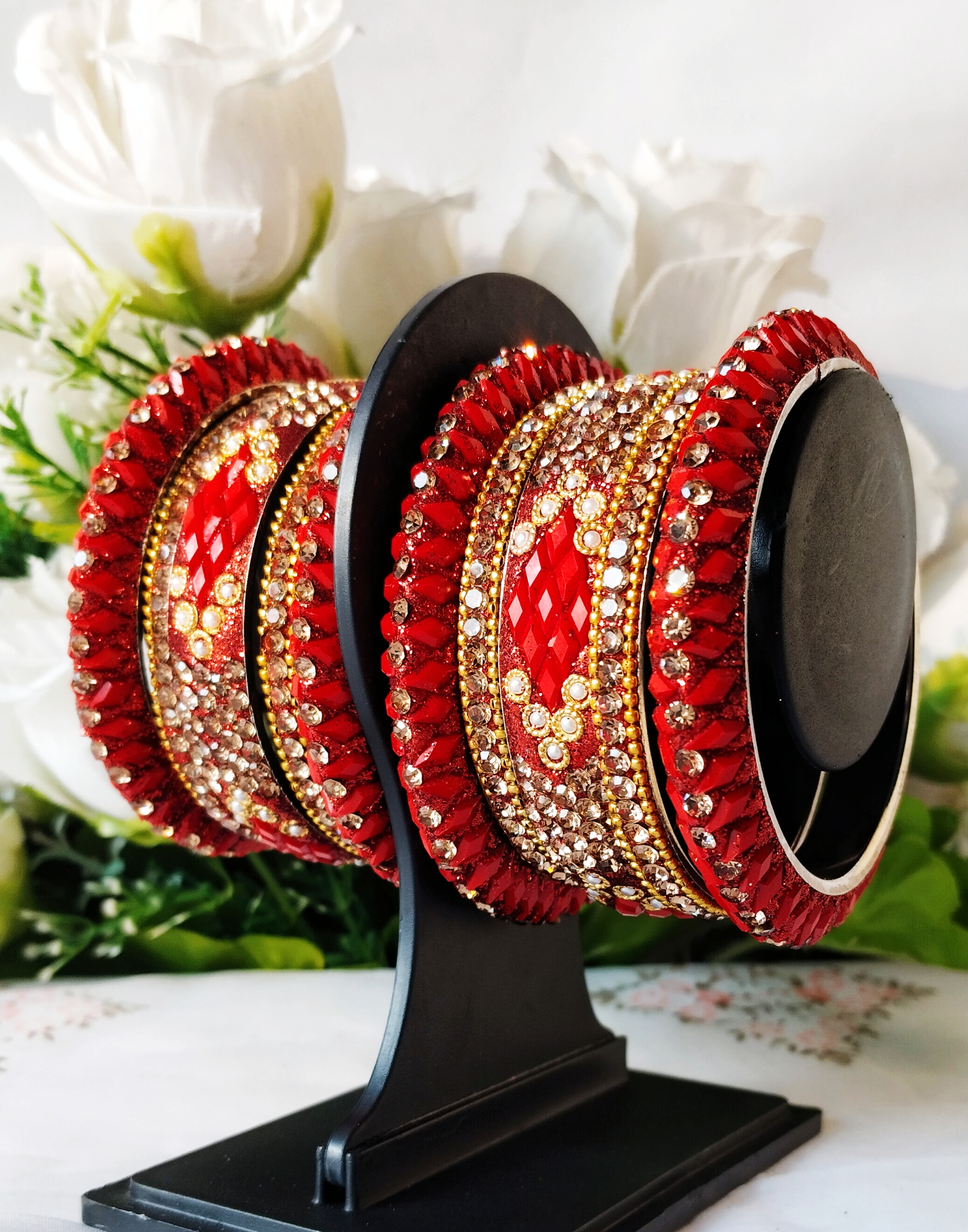 Traditional Red chuda Bangles Set