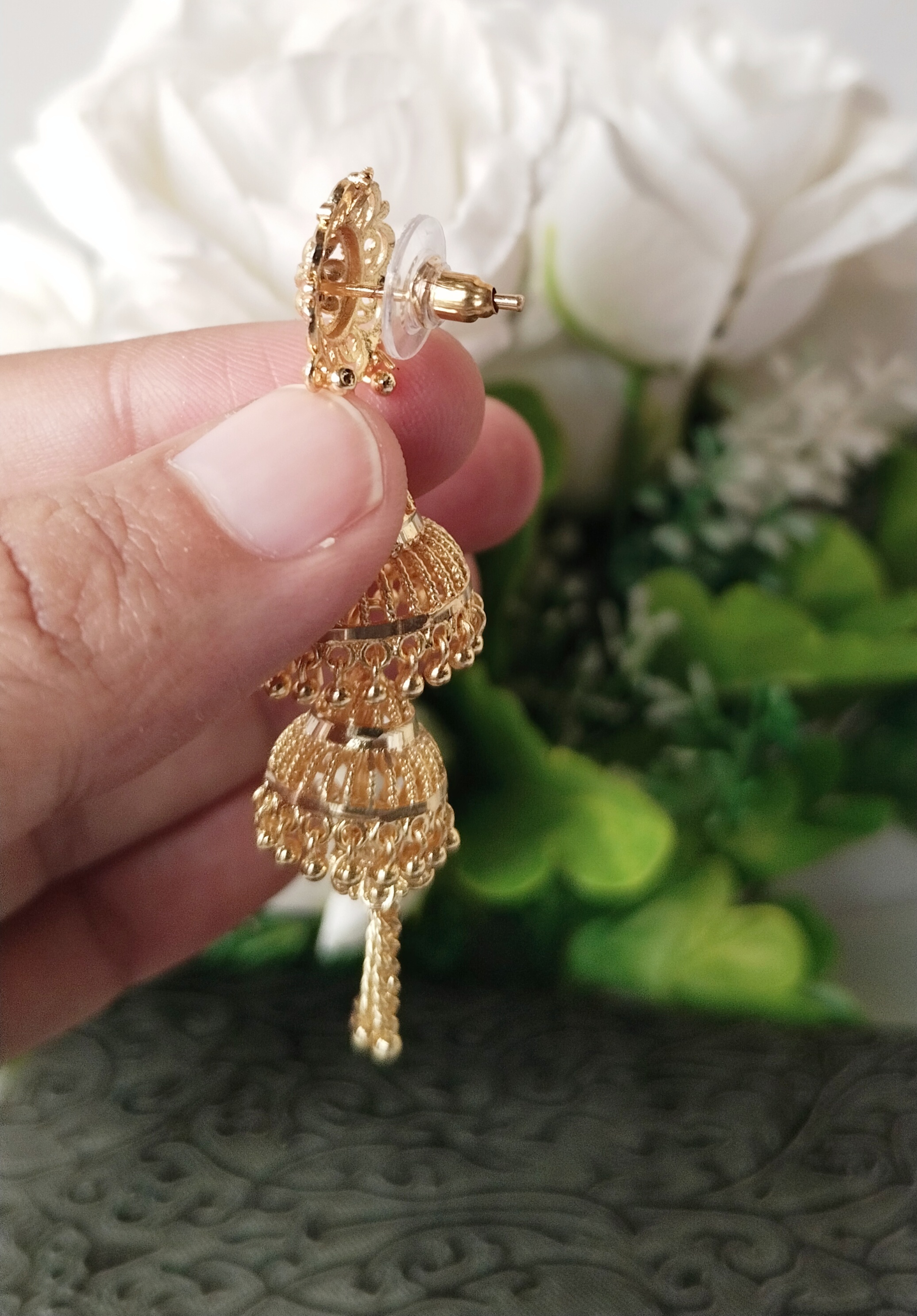 Traditional Microgold 2 layer Jhumka 