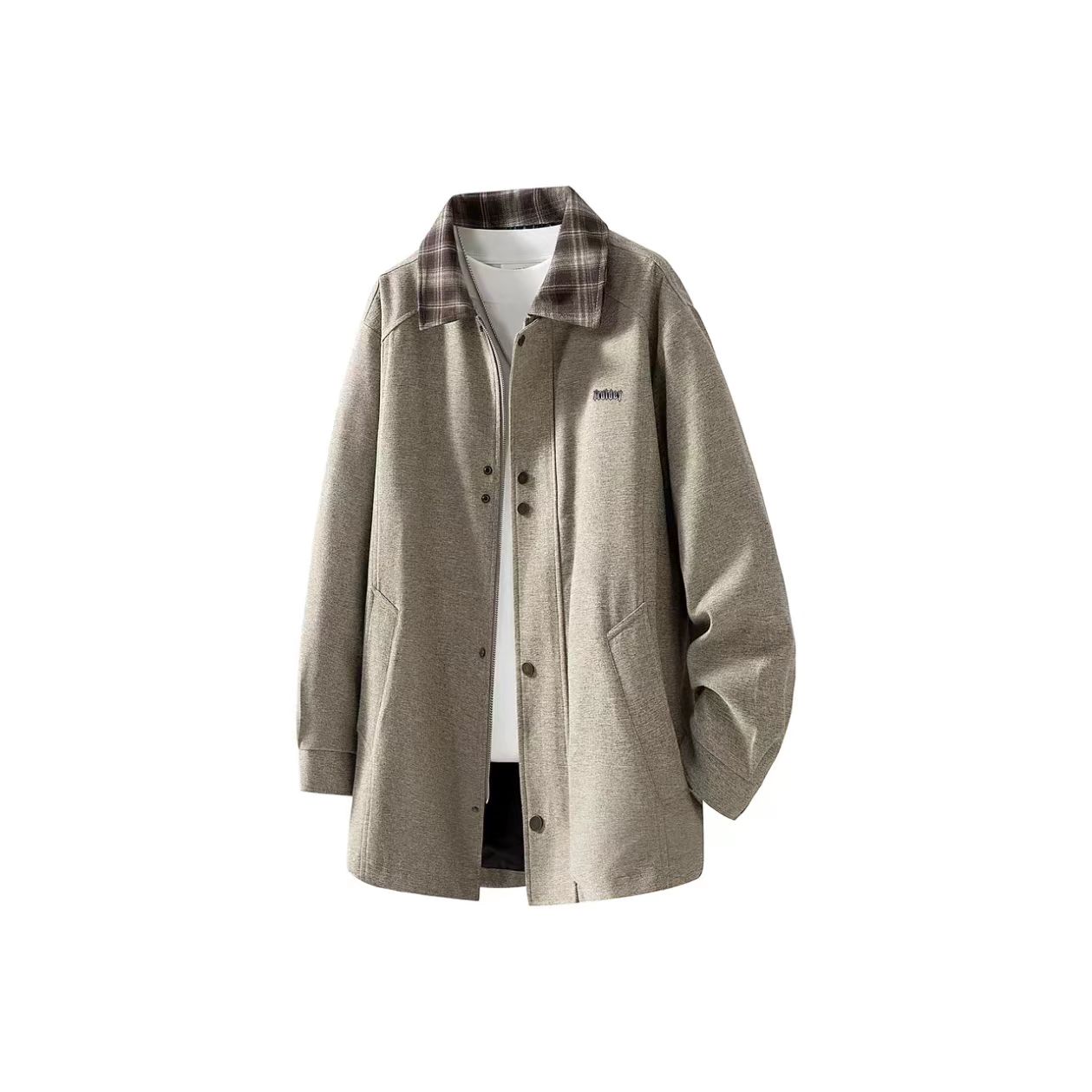 Men's Casual Khaki Coat