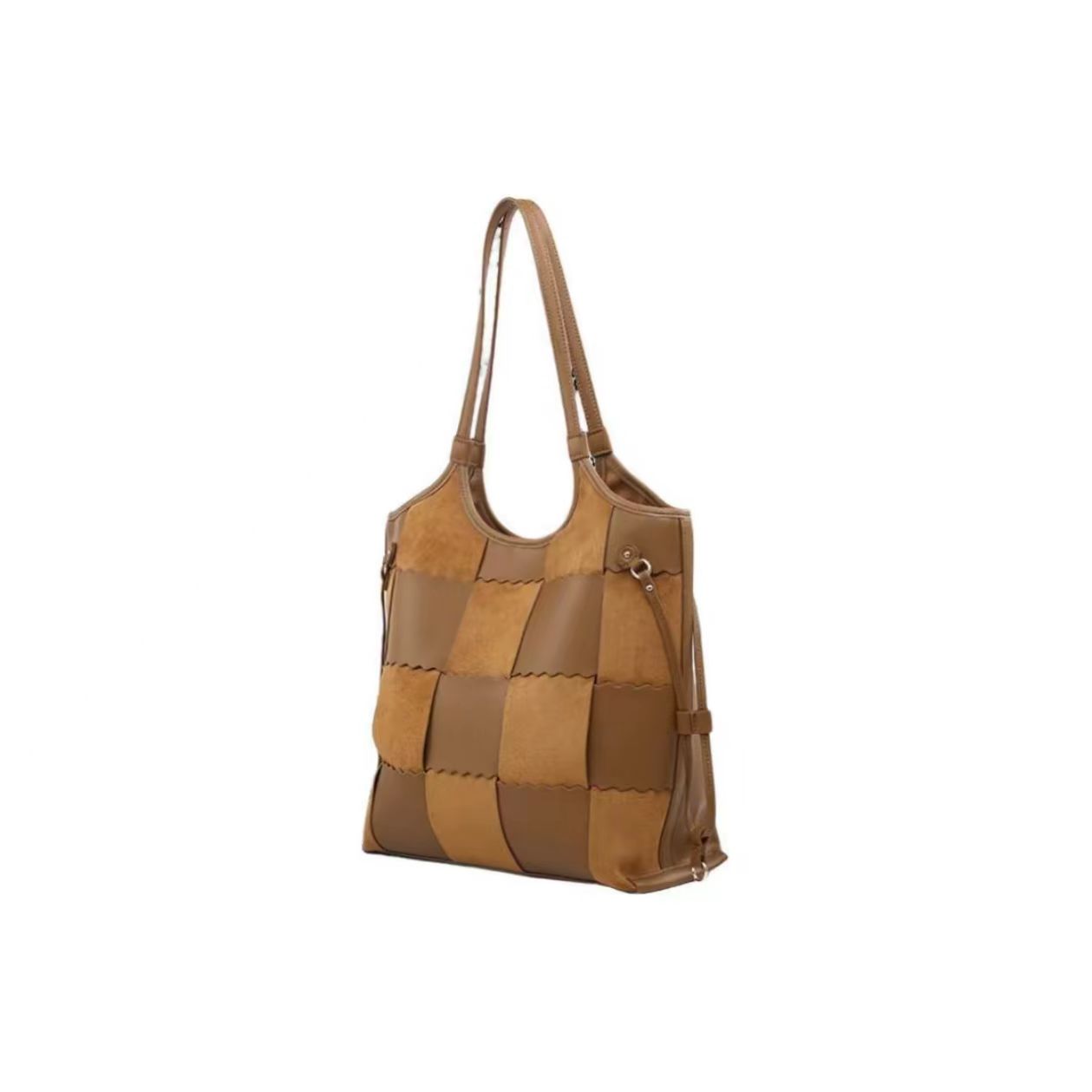 Patchwork Leather Tote Bag