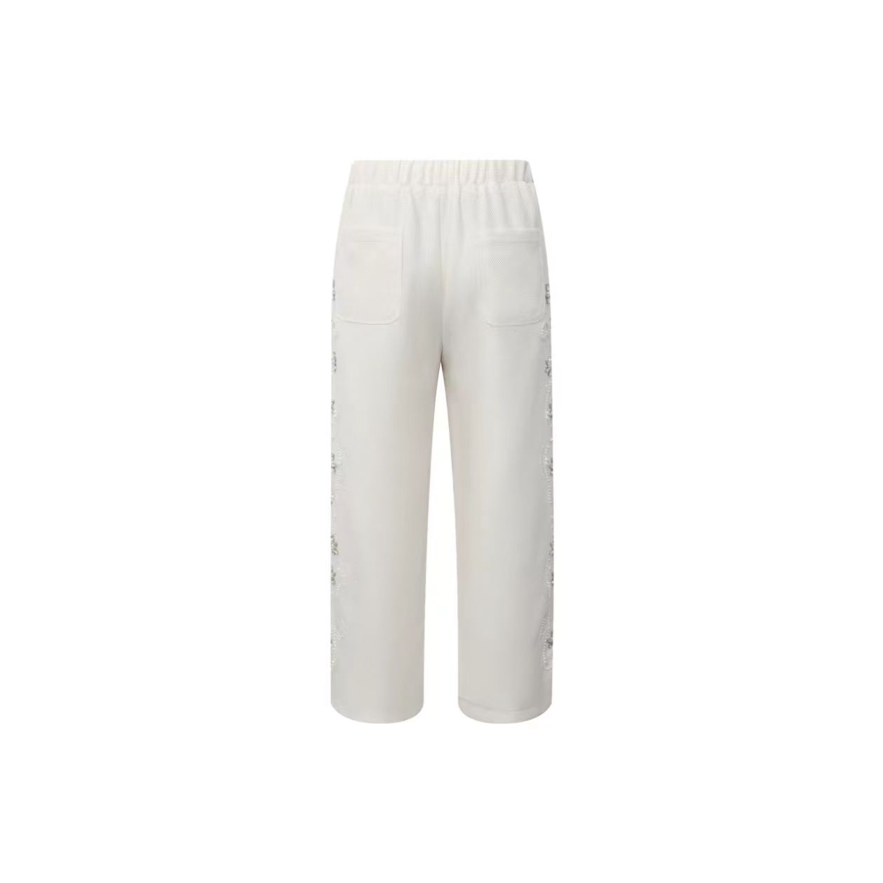 White Straight-Leg Pants