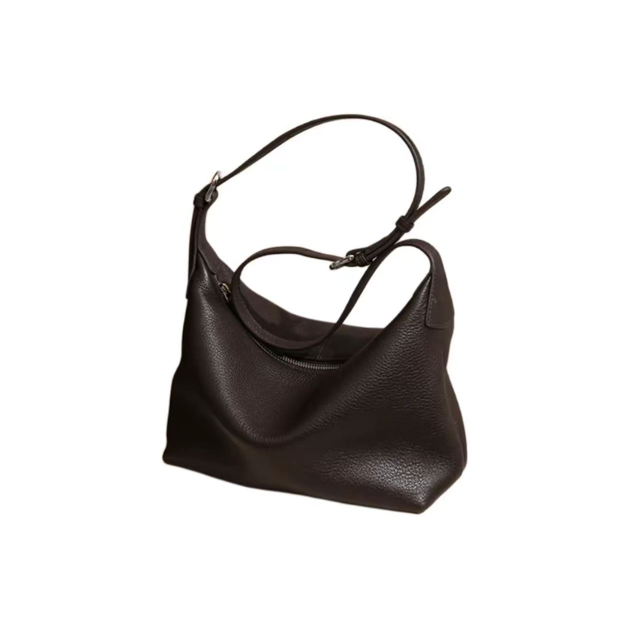 Black Leather Shoulder Bag