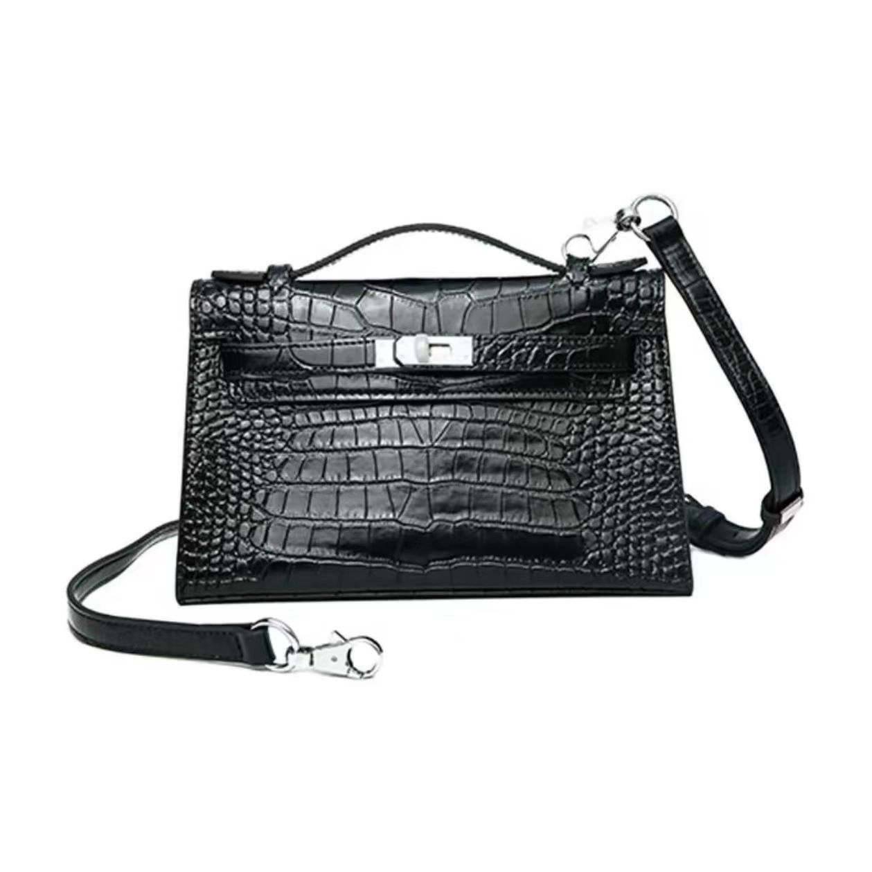 Crocodile Leather Handbag