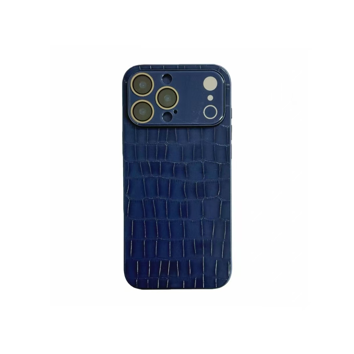 Blue Crocodile Pattern Phone Case