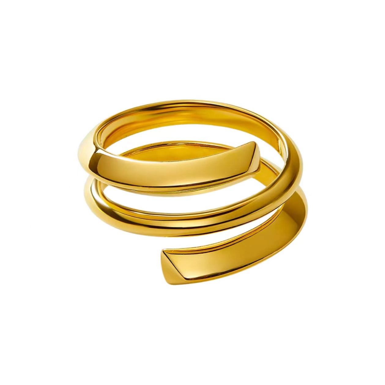 Gold Spiral Ring