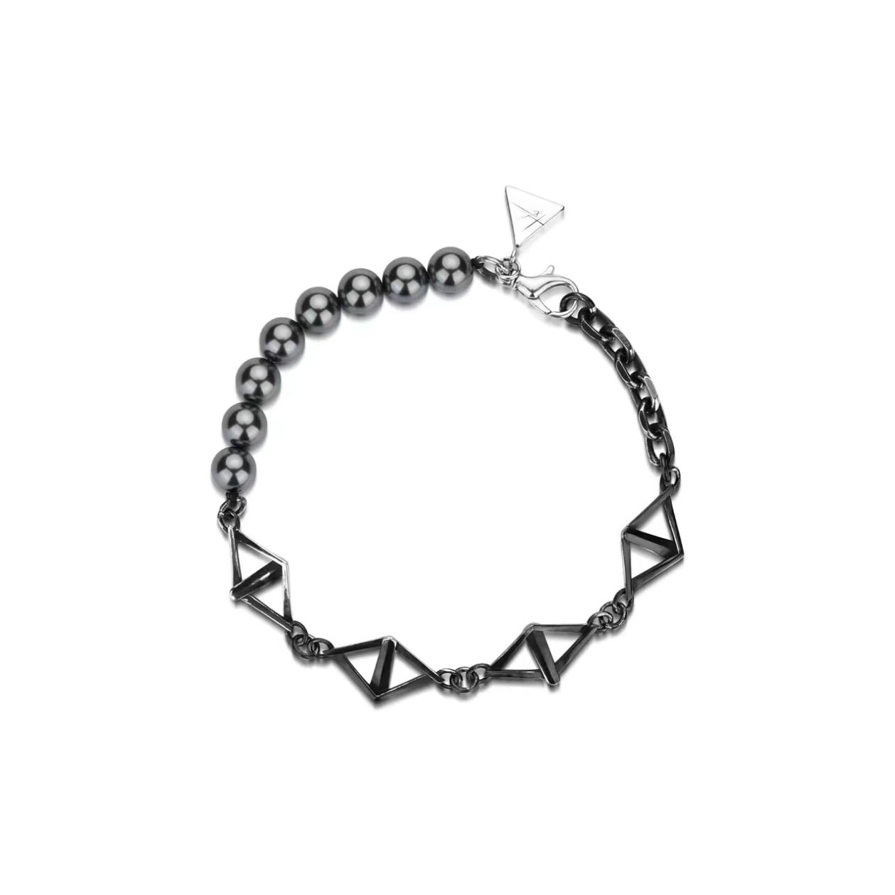 Geometric Metal Bead Bracelet