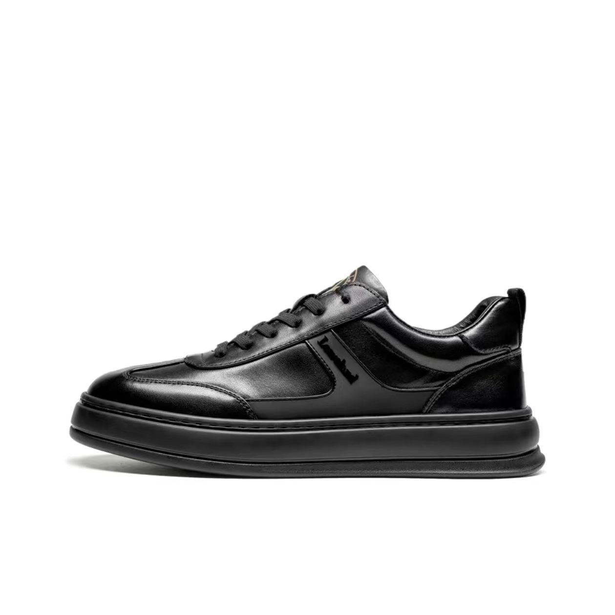 Black Leather Sneaker