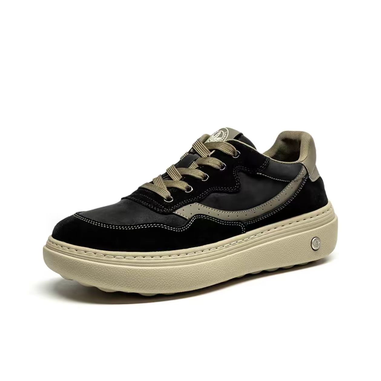 Casual Black and Beige Sneaker