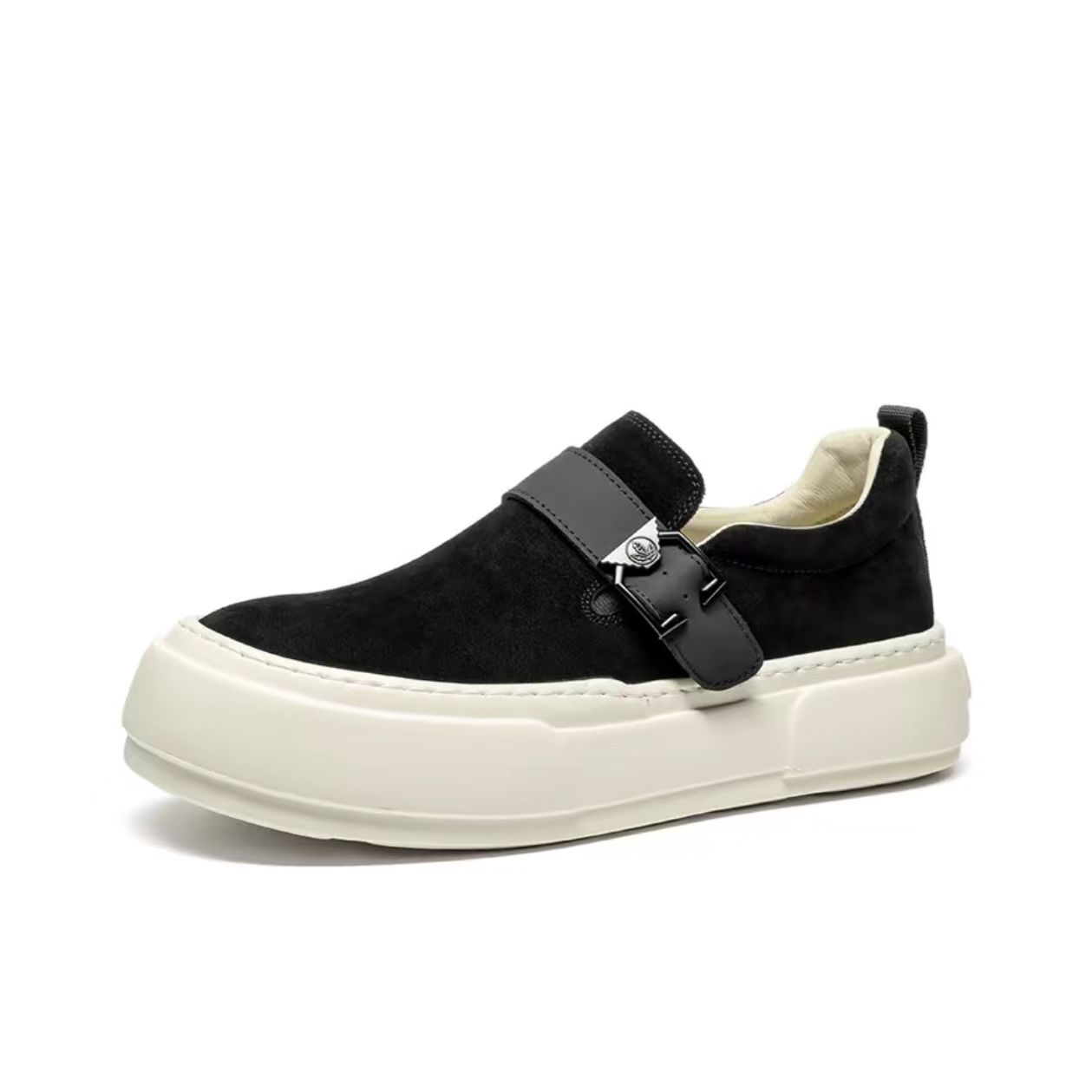 Men's Black Slip-On Sneaker