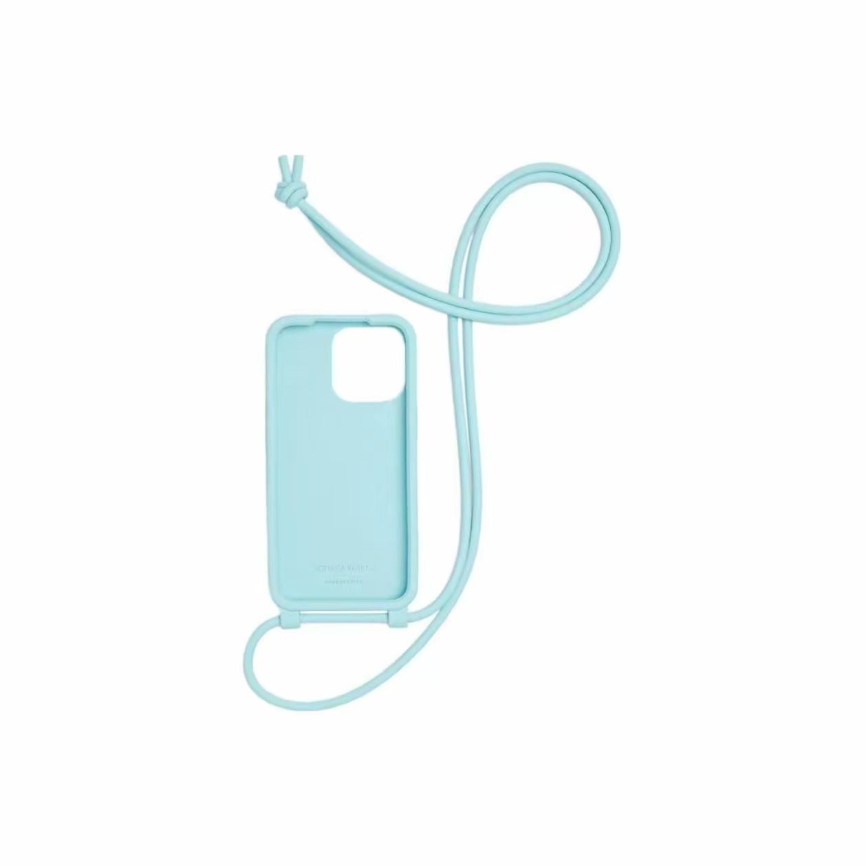 Light Blue Woven Phone Case with Lanyard