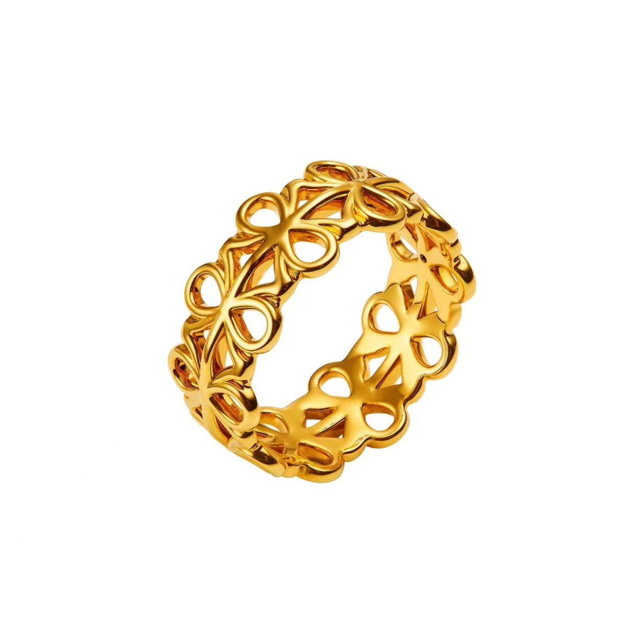 Gold Infinity Pattern Ring