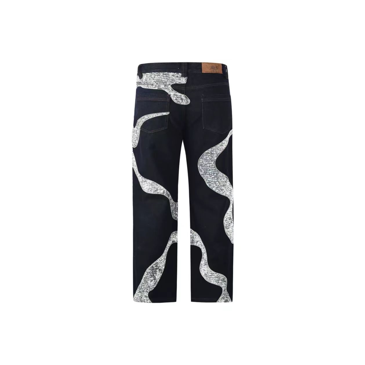 Graphic Print Denim Jeans