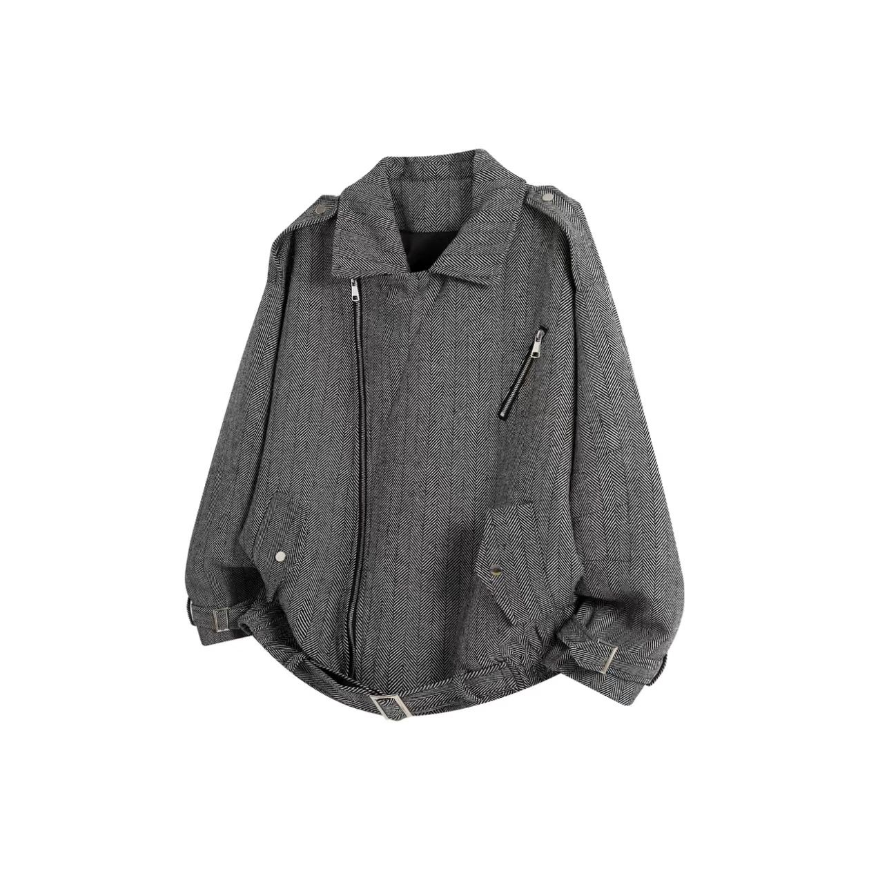 Gray Wool Blend Jacket
