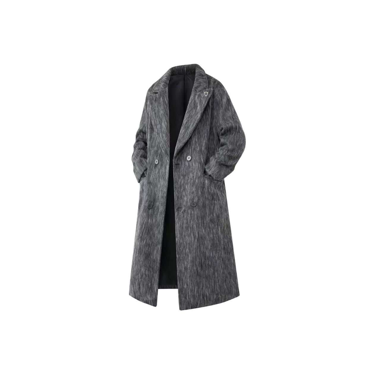 Gray Wool Overcoat