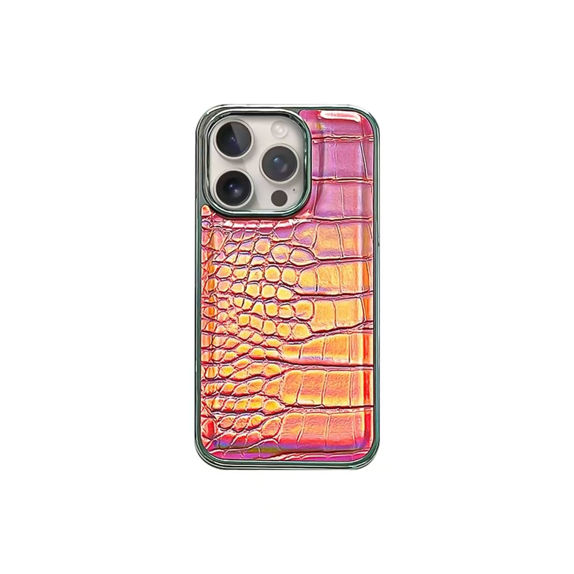 Crocodile Pattern Gradient Phone Case