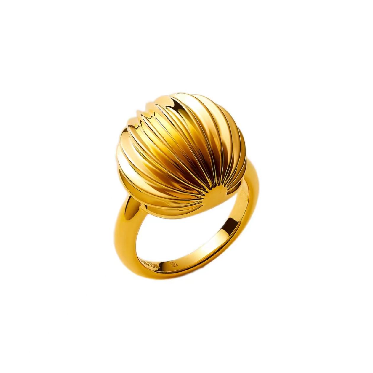 Gold Shell Statement Ring